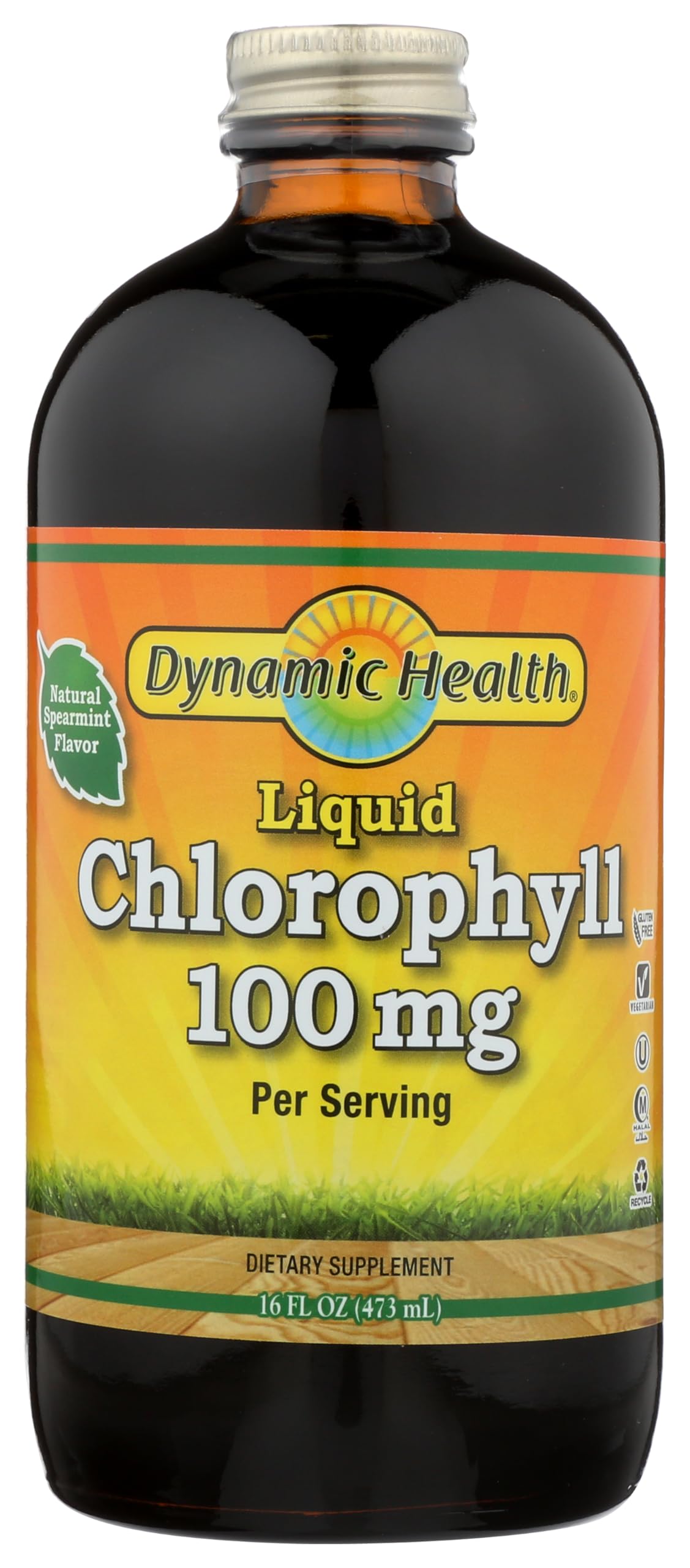 Dynamic Health - Liquid Chlorophyll Natural Spearmint 100 Mg. 16 Fl. Oz. 112197