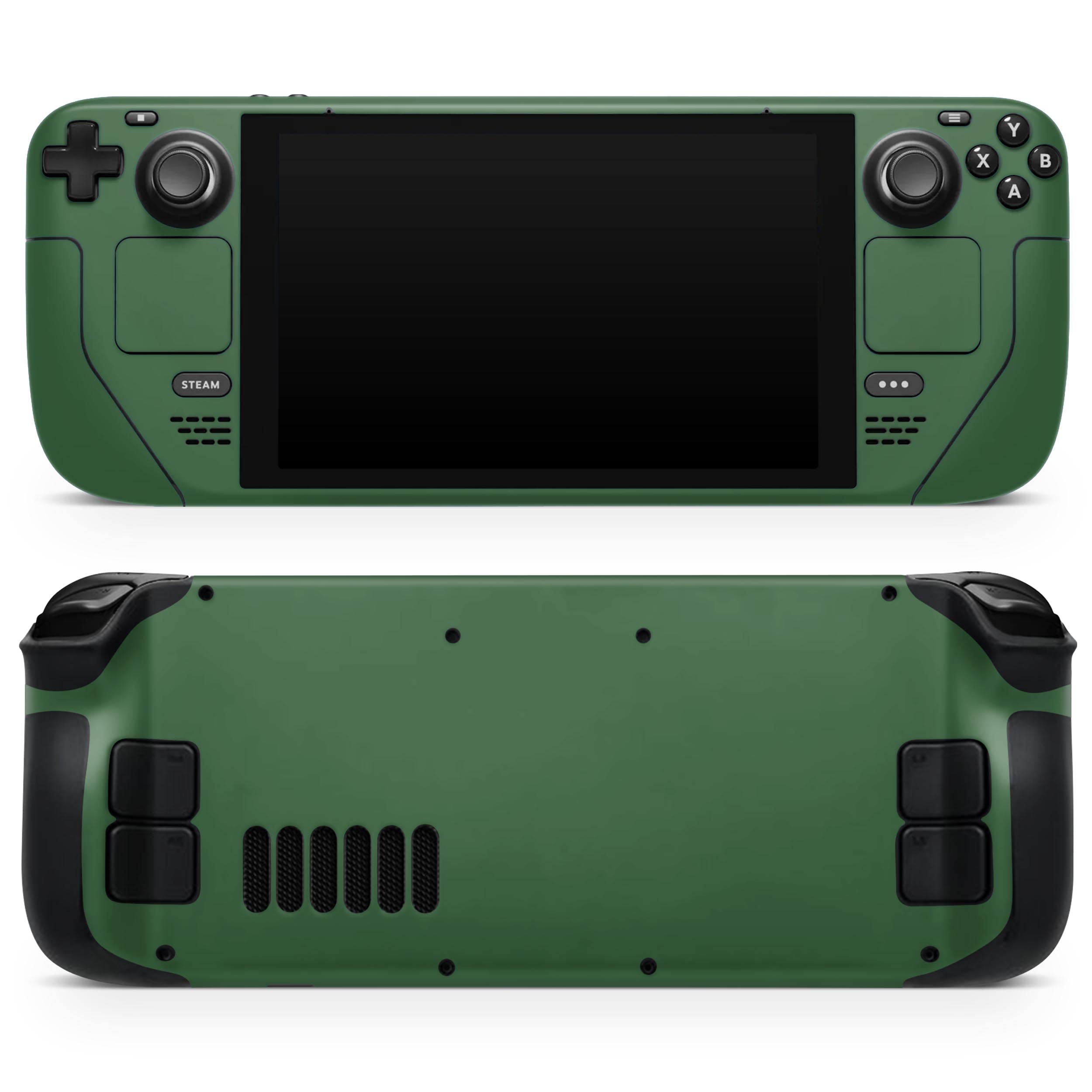 Design Skinz - Compatible with Steam Deck - Skin Decal Protective Scratch-Resistant Removable Vinyl Wrap Cover - Solid Hunter Green
