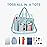 Oraben Clear Bag for Stadium Events 12x6x12 Clear Tote Bag for Women Transparent Lunch Bag for Work Sports Concert