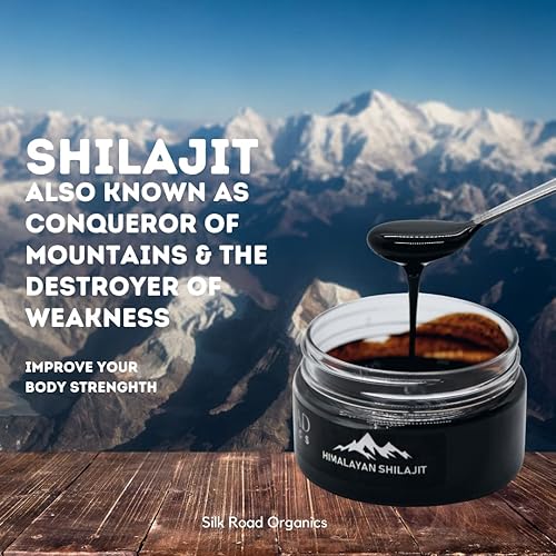 Miniatura 6 de SILK ROAD ORGANICS Shilajit puro del Himalaya (50 gm) Paquete de 2 con ácido fúlvico y más de 84 minerales traza para metabolismo, apoyo del sistema