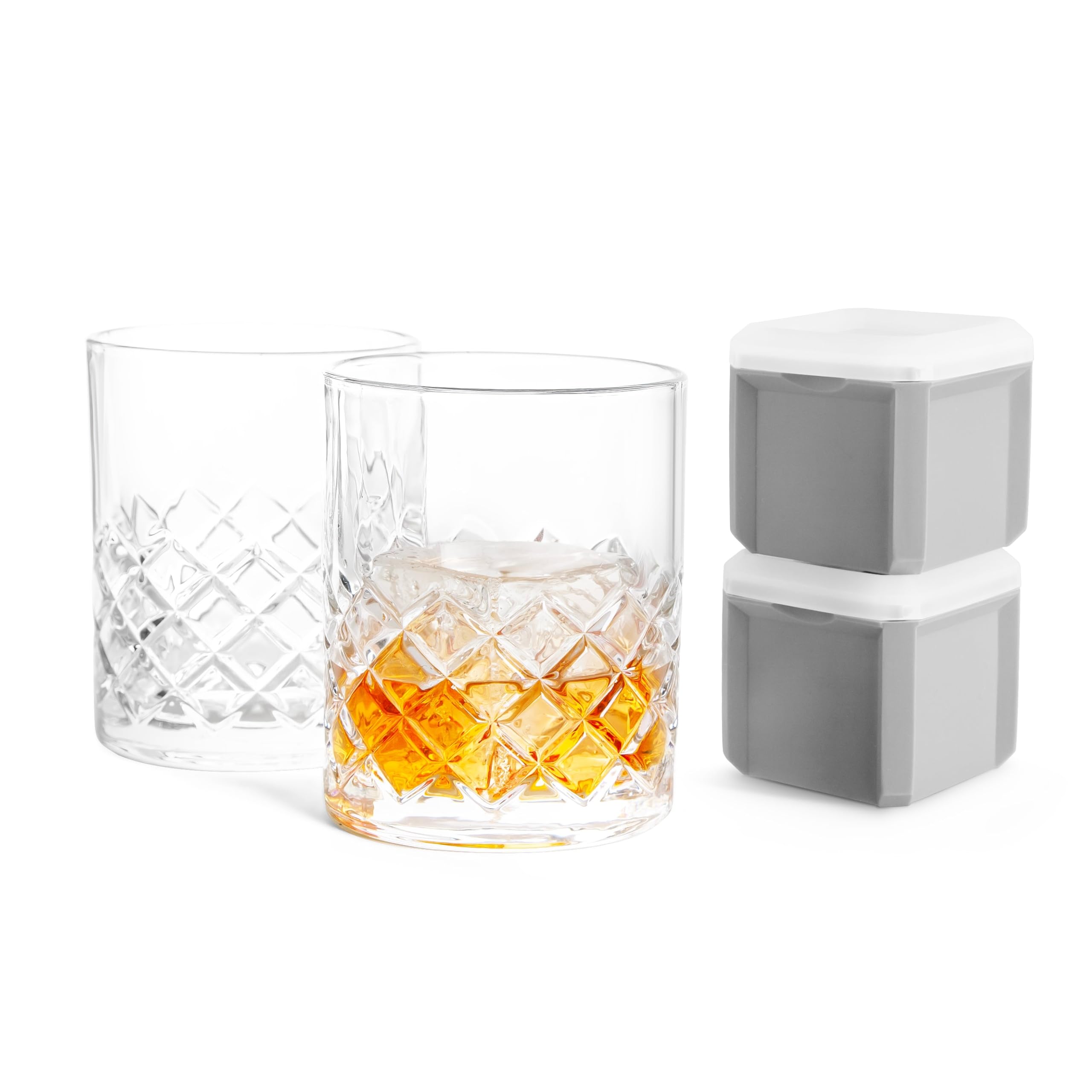Verres à whisky Final Touch Yarai un coffret cadeau idéal avec moules glaçons