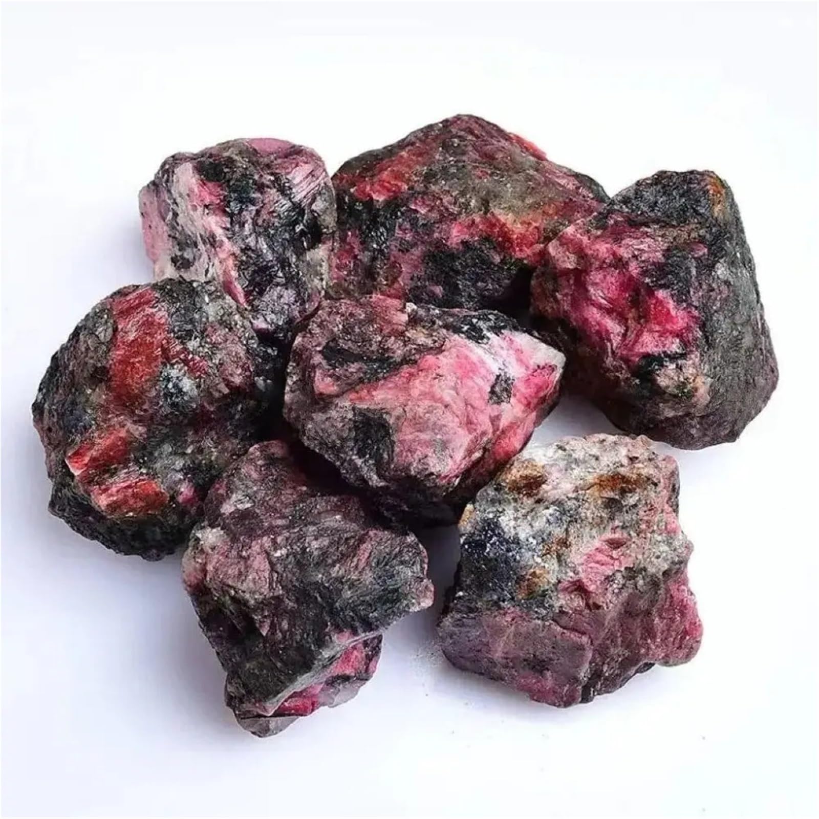 Pietre Decorative da Giardino Campioni minerali di rodonite, Pietre grezze, Rocce, Acquario da Giardino(50-55g (1-3pcs))