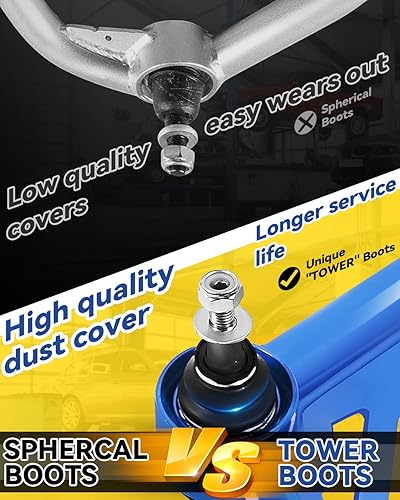 Miniatura 2 de Brazos de control superiores delanteros para Silverado Sierra 2500HD 3500HD 3500HD 2000-2010, elevación de 2-4 pulgadas, 2 piezas de brazo de