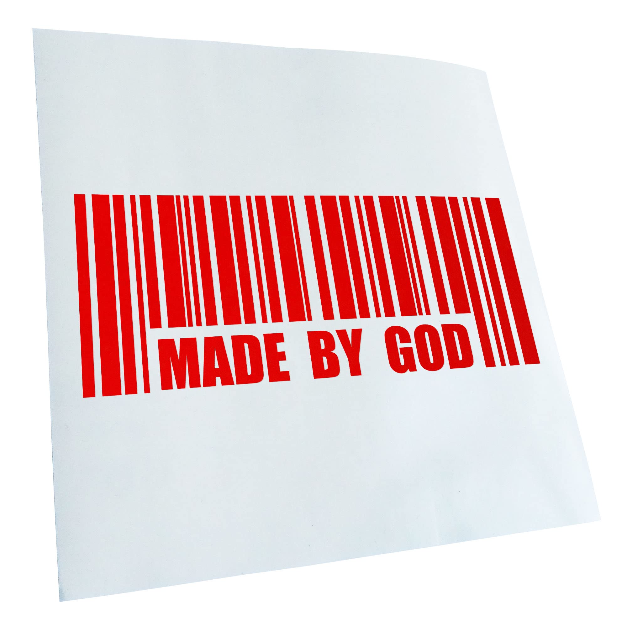 Kiwistar - Adesiva Per Auto - Made By God Codice A Barre 20 X 8 Cm