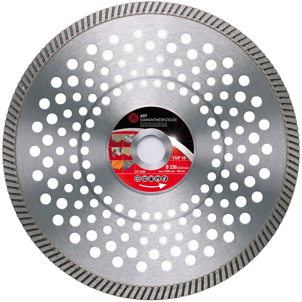 Disco de corte de diamante para hormigón/mármol TGP 10 Premium Ø 230 mm 20,0 mm