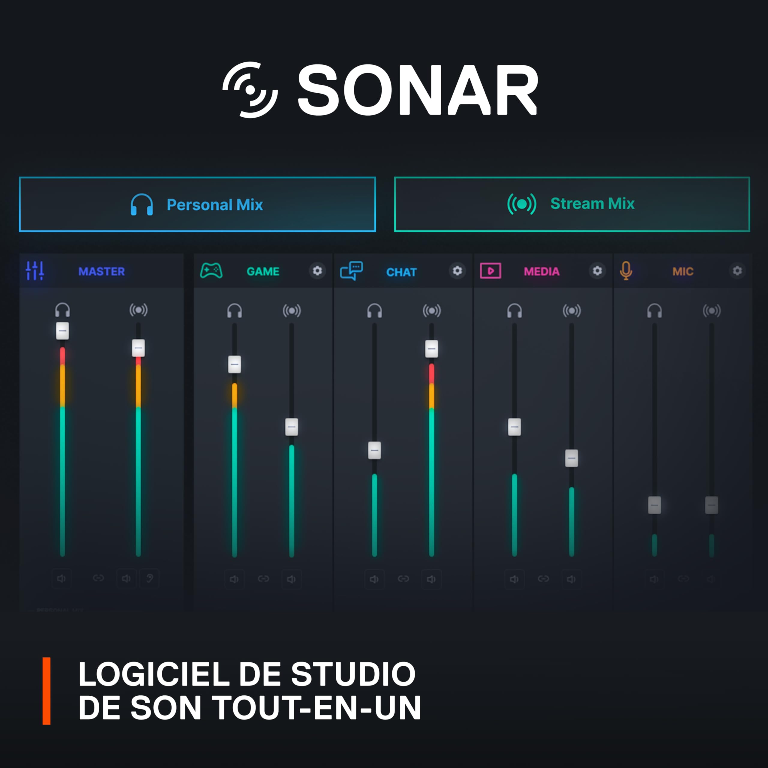 SteelSeries Microphone USB Alias pour PC - Capsule 3X Plus Grande pour Jouer, Streamer et podcaster - Logiciel Audio Sonar pour Streamers - Réduction du Bruit par IA - Support Amortisseur