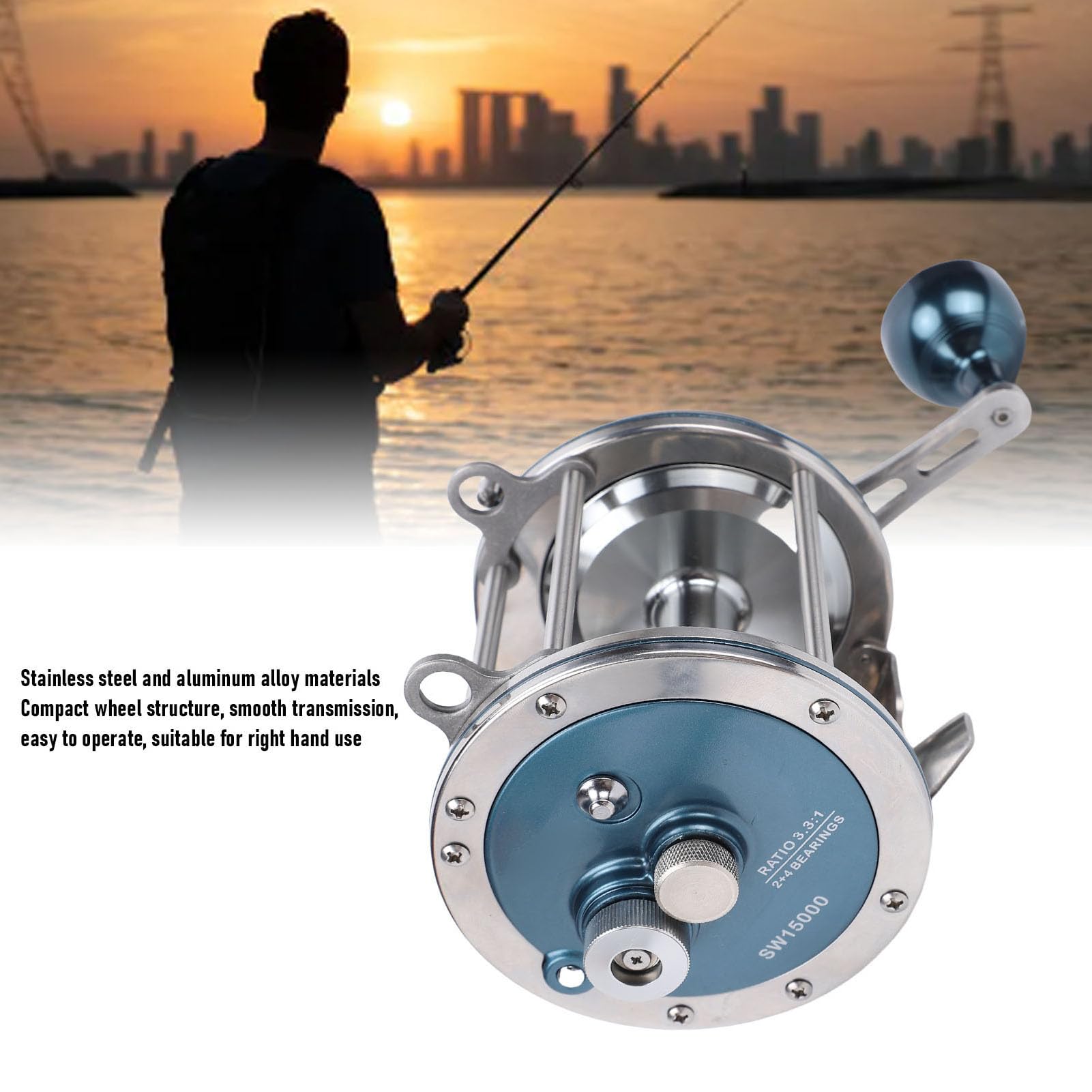 baitcast reel to use for offshore fishing UPALDHOU Reel, Blue Right Hand Metal Smooth Round Baitcasting Saltwater Fishing : Sports & Outdoors gear_ratio__7.2:1 Palm Perfect Design gives What Is a Spincast Reel Size:2500S