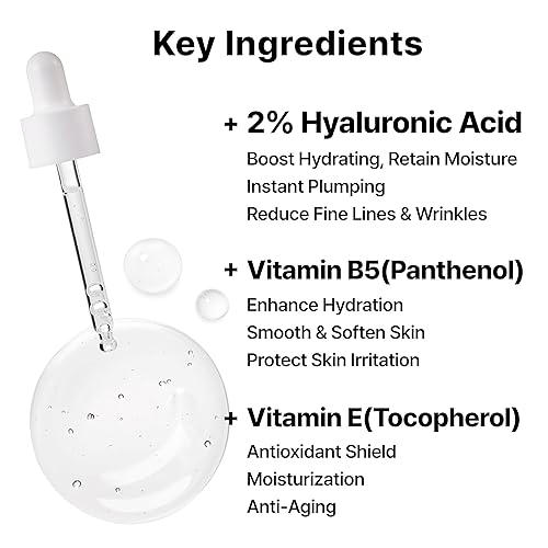 Miniatura 4 de DearMYDEW Suero de ácido hialurónico al 2% con vitamina B5, Hyalu B5 suero hidratante intenso para cara, hidratante, antienvejecimiento para líneas