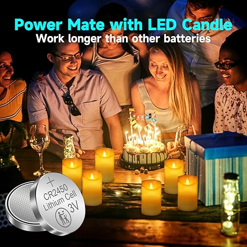 Miniatura 3 de CR2450 - Batería de litio (3 V, 600 mAh, 50 unidades)