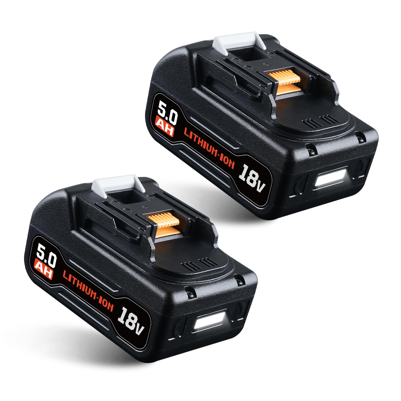 2X Neu verbesserter 5,0Ah BL1850B Ersatzakku für Makita 18V Akku kompatibel mit BL1860B BL1840B BL1830B BL1820B BL1815N