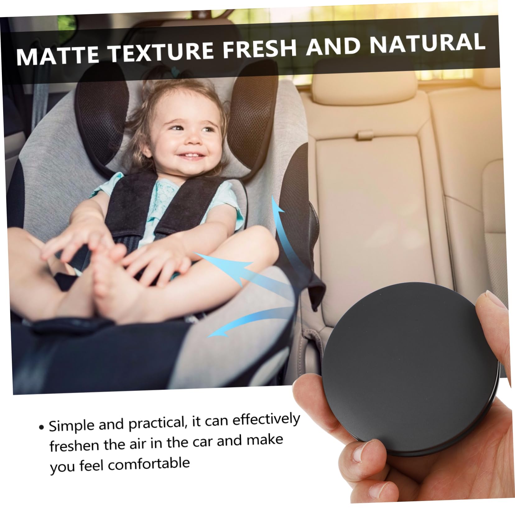 Mobestech 3sets Diffusore Per Auto Leggero Per Veicolo Facile Da Installare Design Elegante e Pratico Per Migliorare Aria e Decorare Auto