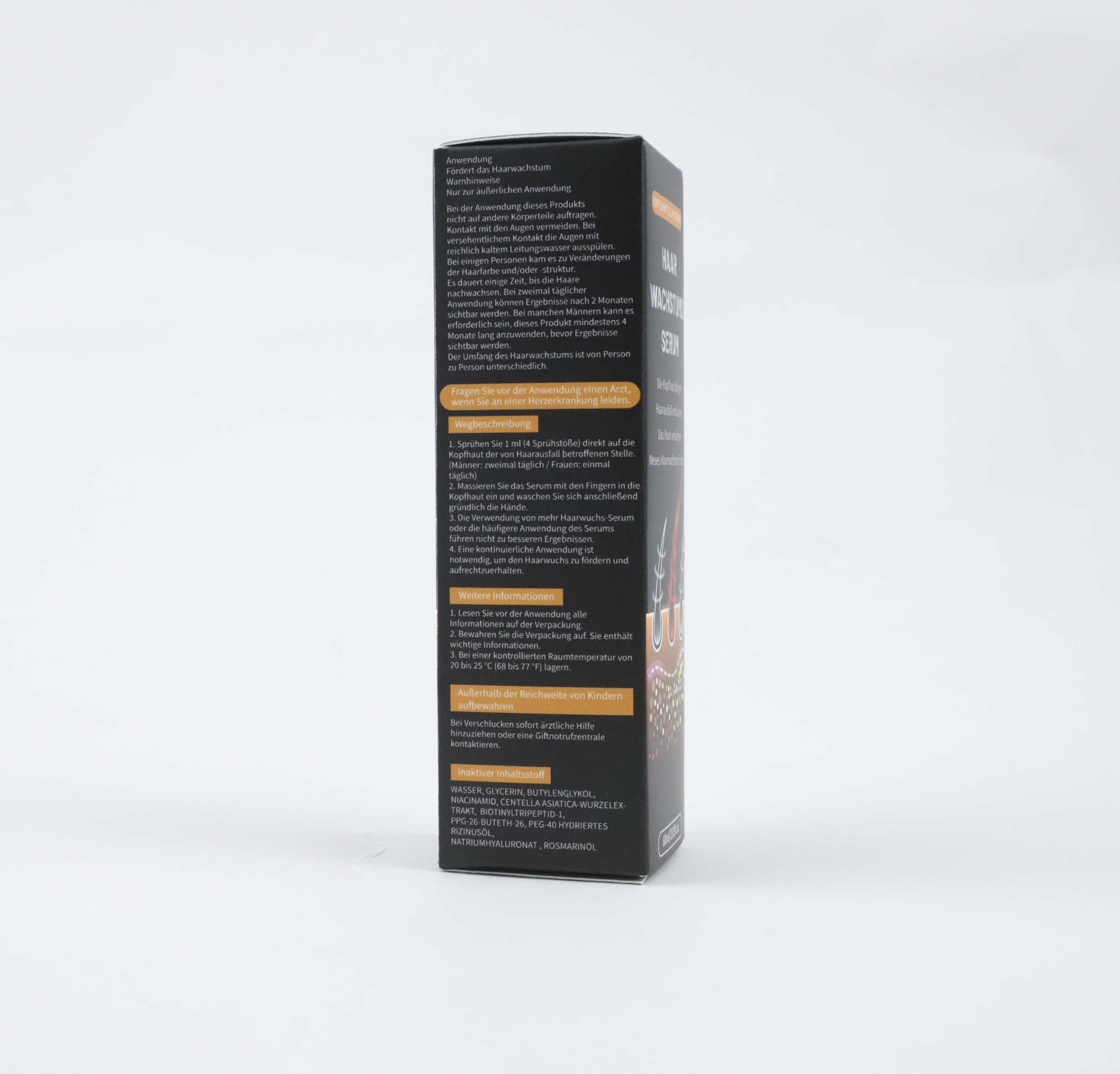 Aceite de romero para el cabello, suero de crecimiento del cabello, 60 ml × 3