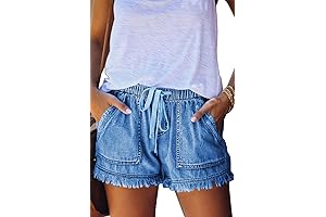YOCUR Teen Girls Cute Short Jean Casual Comfy Shorts