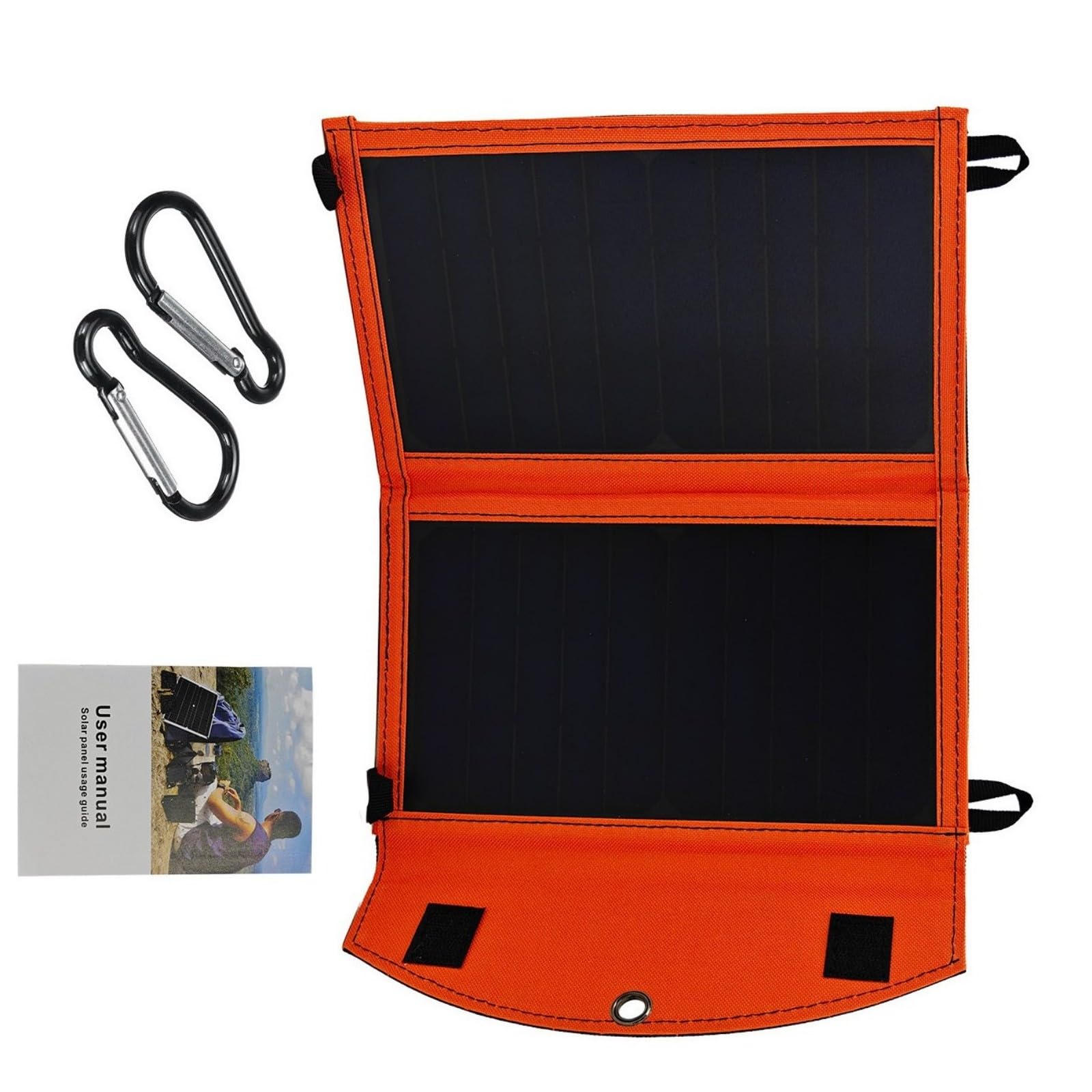 Hsioluted Solar Charging Panel 14W 5V Double Usb Waterproof Foldable Panel For Intelligent Devices Outdoor Camping Backpacking Adventures Hiking Solar Charging
