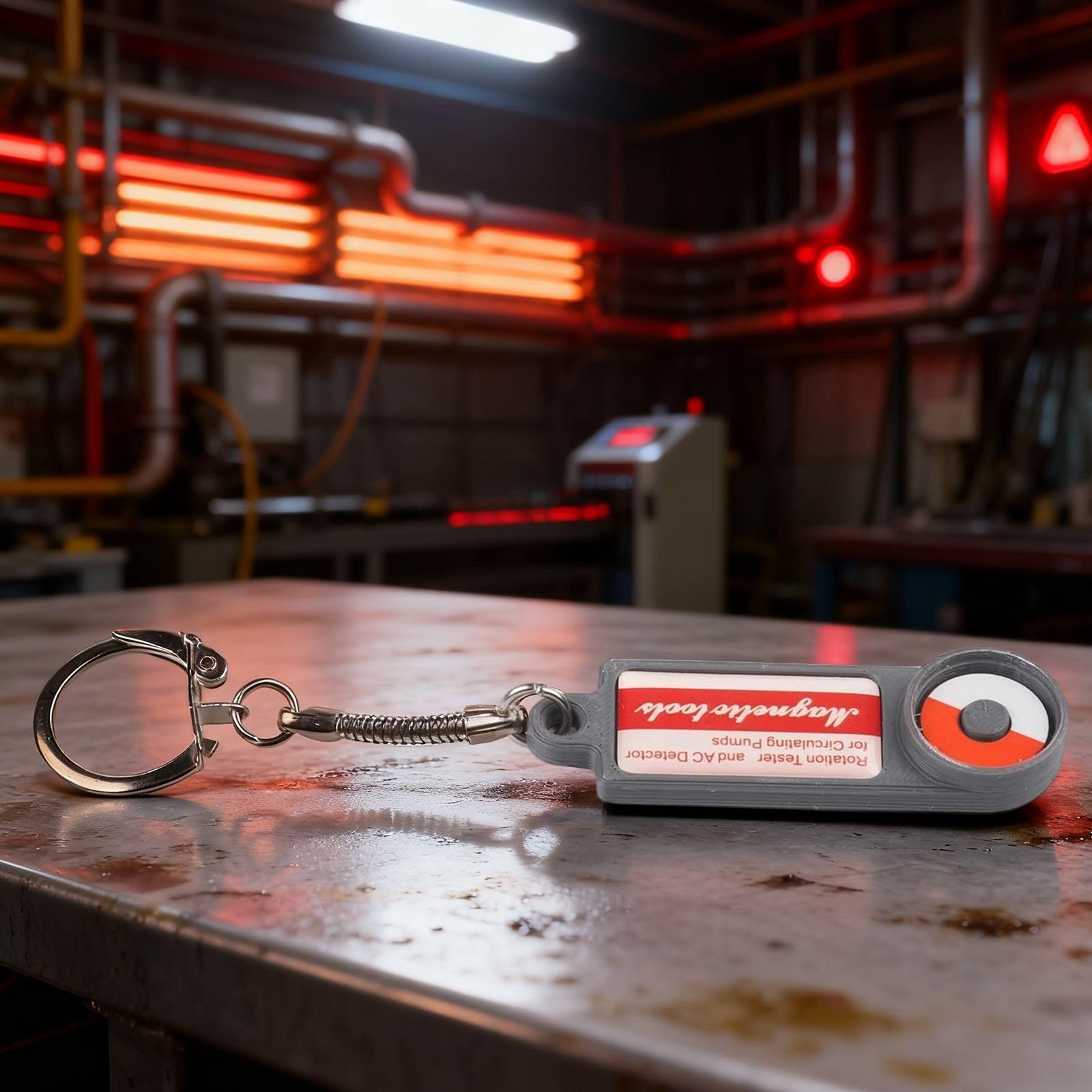Circulation Pump Rotation Tester & AC Detector – Magnetic Field Indicator For Pump/Solenoid Diagnostics, Compact Keychain Tool