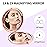 Dynippy Compact Mirror Rose Gold Makeup Mirror Folding Mini Pocket Mirror Portable Hand Mirror Double-Sided 2 x 1x Magnification for Woman Girls (Bling Rose Gold)