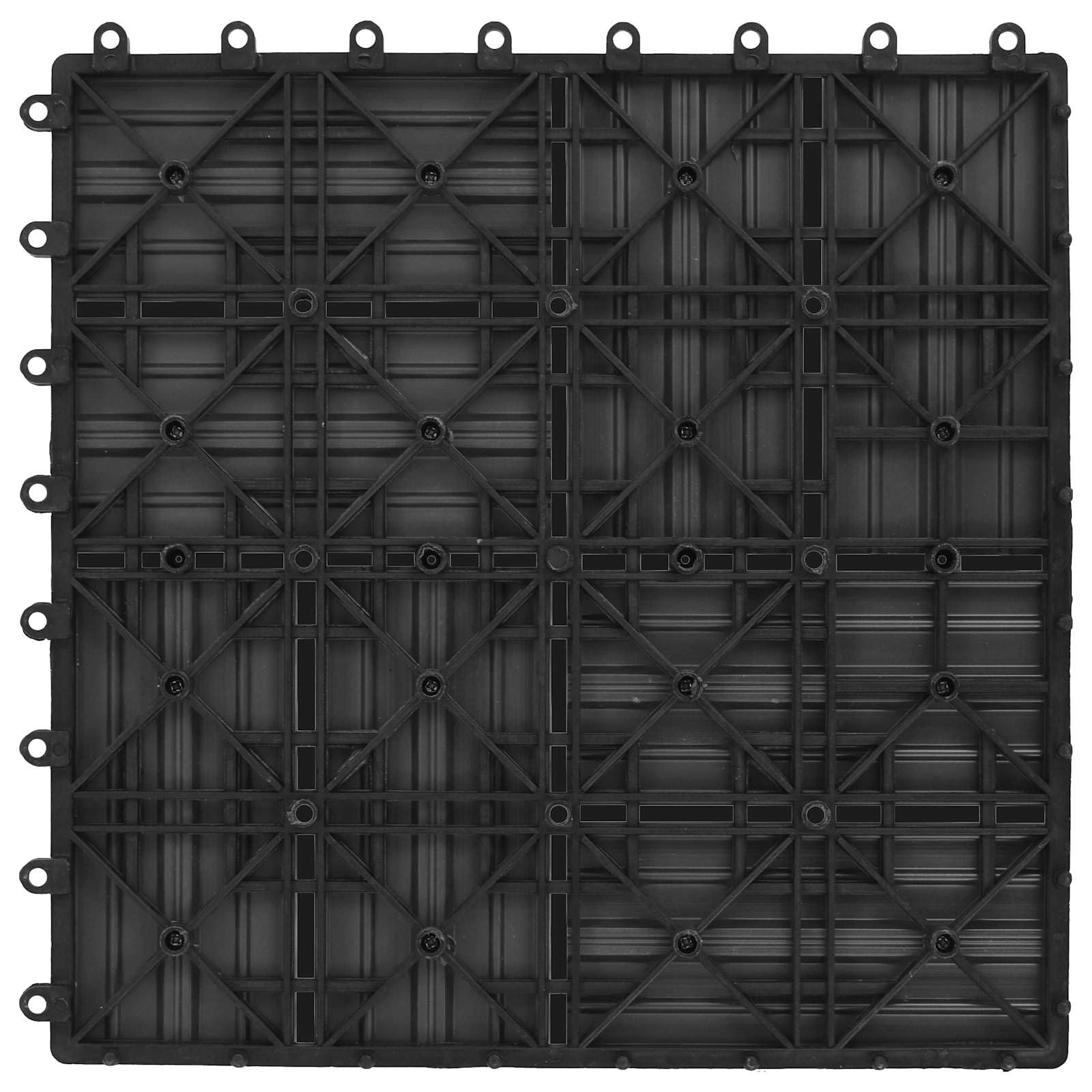 Generisch Terrassenfliese 22 STK. Grau 30 x 30 cm WPC,Haushaltsbedarf,18 kg-3444838