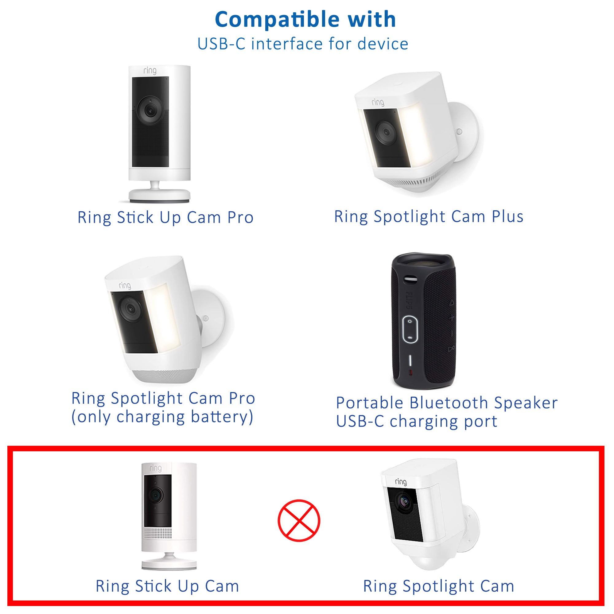 ring☆Spotlight Cam ☆Stick Up Camセット Amazon.com : 2Pack Flexible Twist Mount for Stick Up Cam Battery