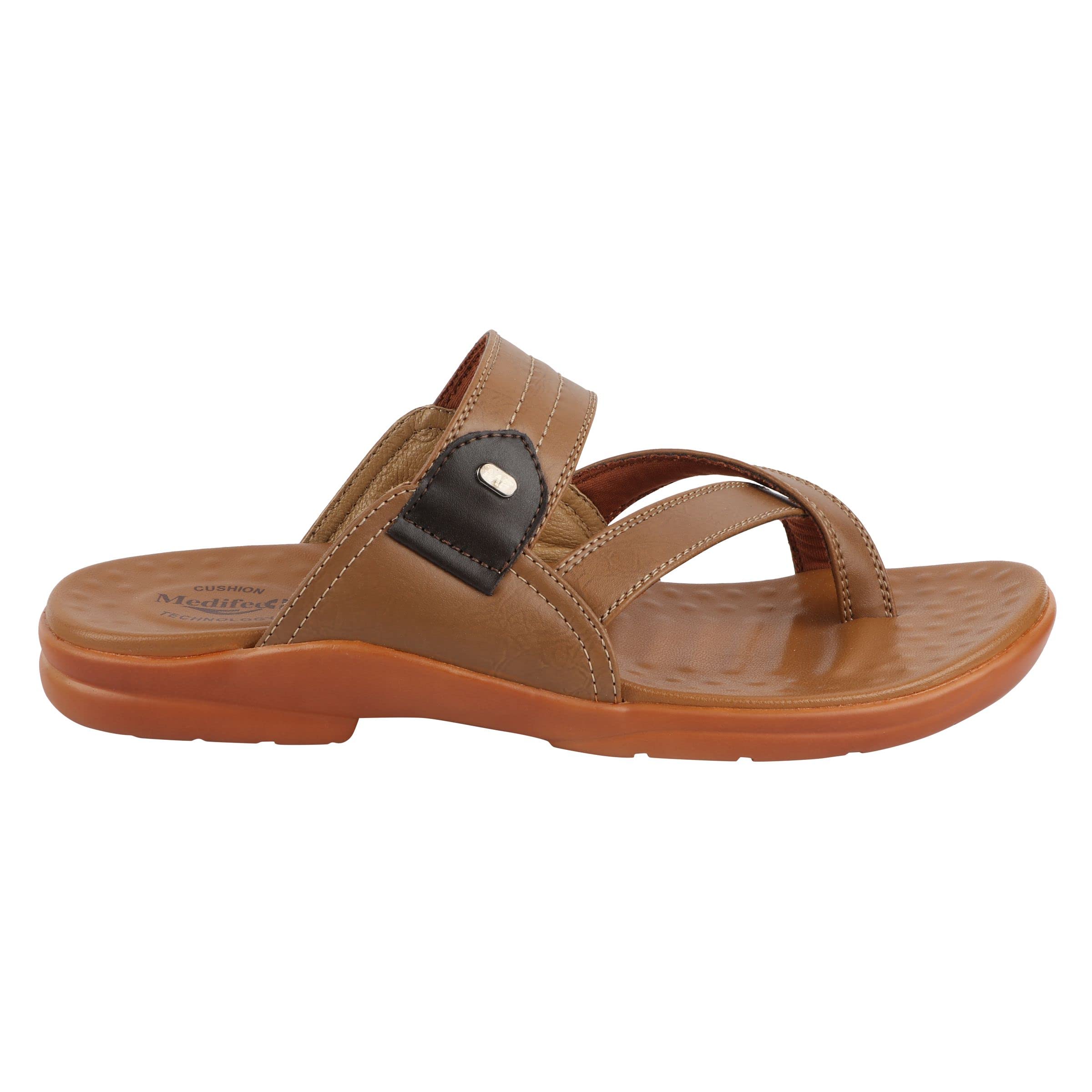 Medifeet Mens X-Ring Duotone Strap Sandals (Beige, Numeric_9) (B0C4YCLCQ4) Amazon Price History, Amazon Price Tracker