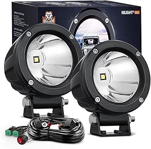 Barre Lumineuse LED 30,5 Cm 180 W Spot Flood Combo Faisceau 18 000 Lm Triple Rangée Feux De Travail LED Feux De Brouillard Avec Kit De Câblage Pour Camion, Remorque, Pickup, Bateau