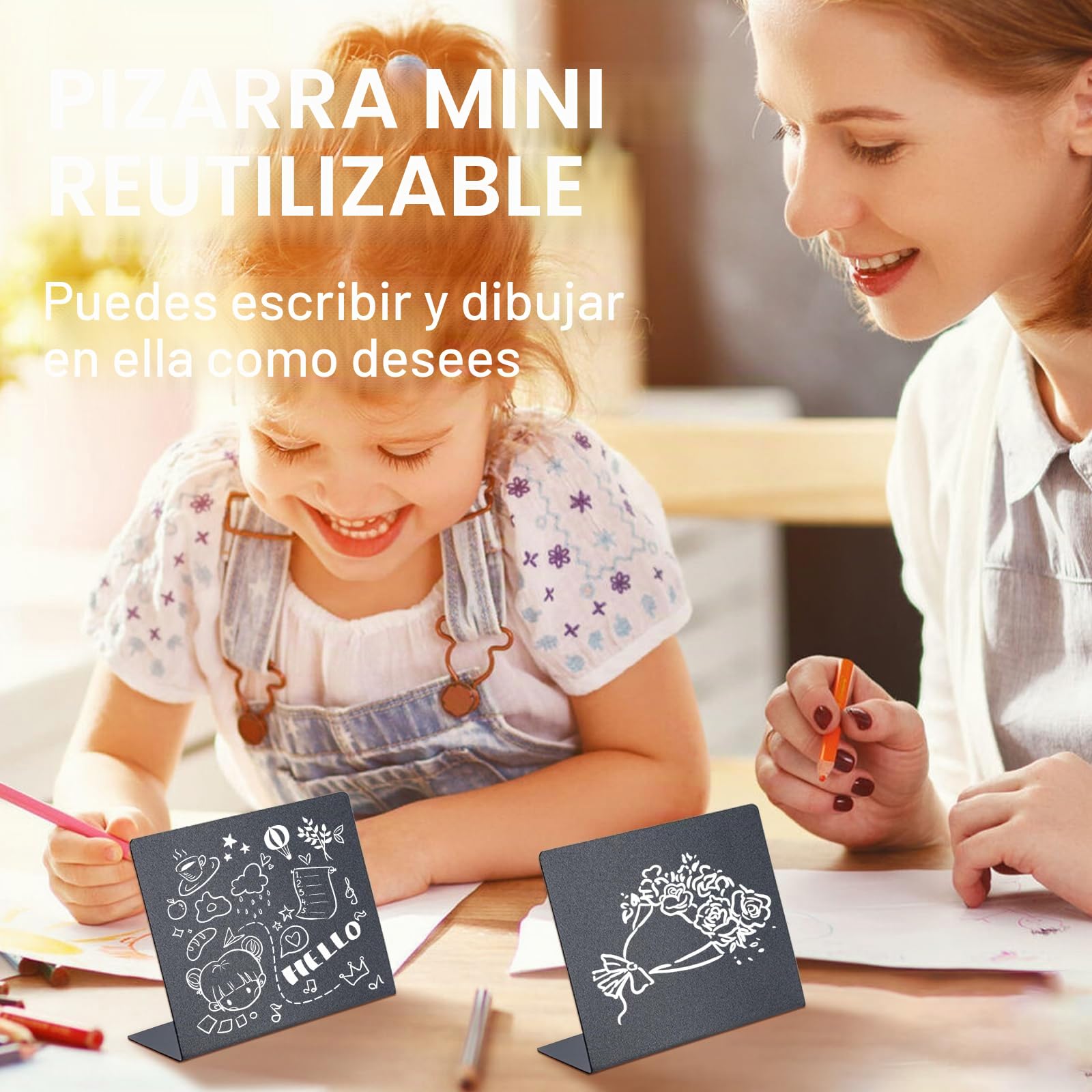 Mini Letreros de Pizarra Reutilizable 30 Piezas para Buffet Restaurante