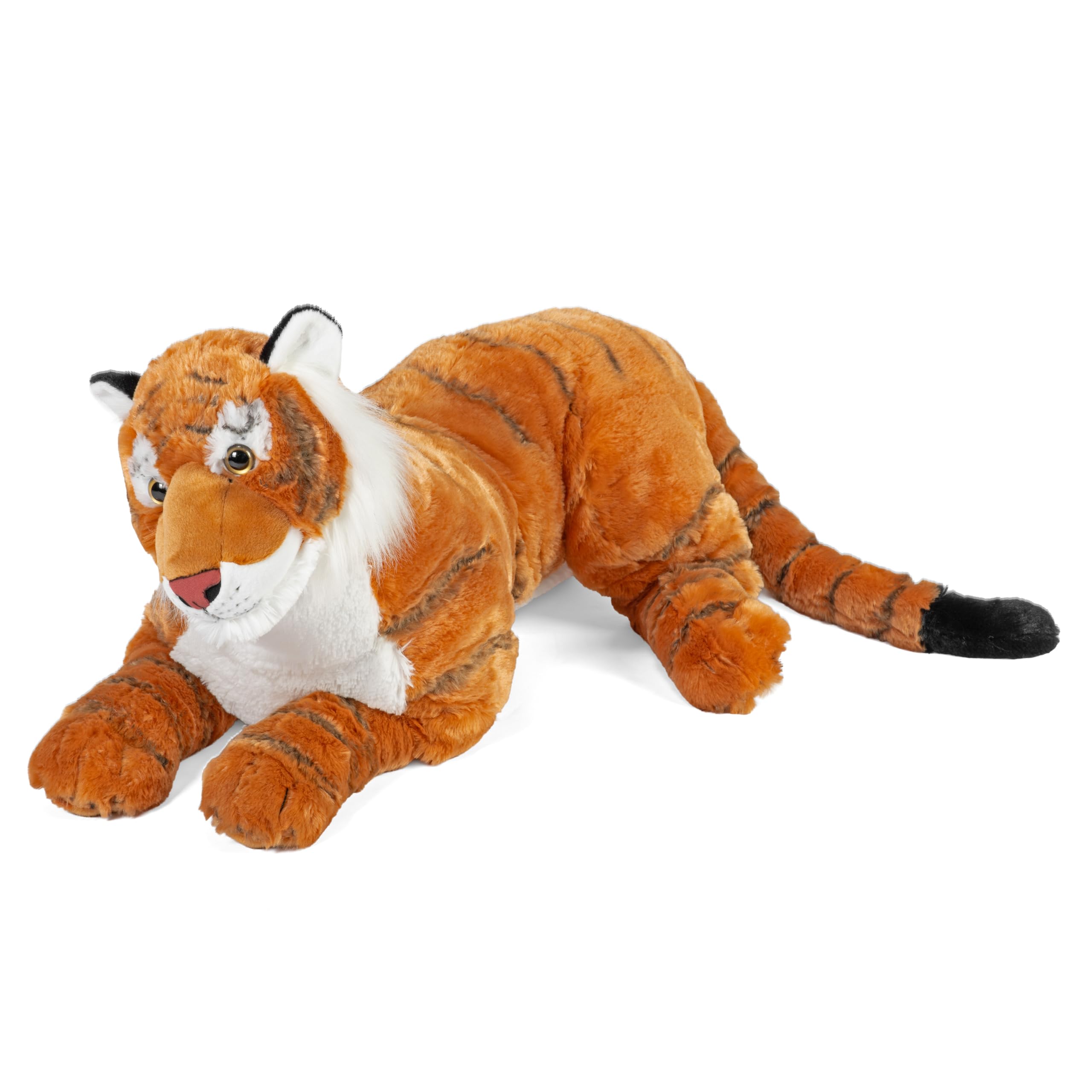 Wild Republic Jumbo Tiger Giant Plush Soft Toy, Gifts for Kids, 76 cm, 30"