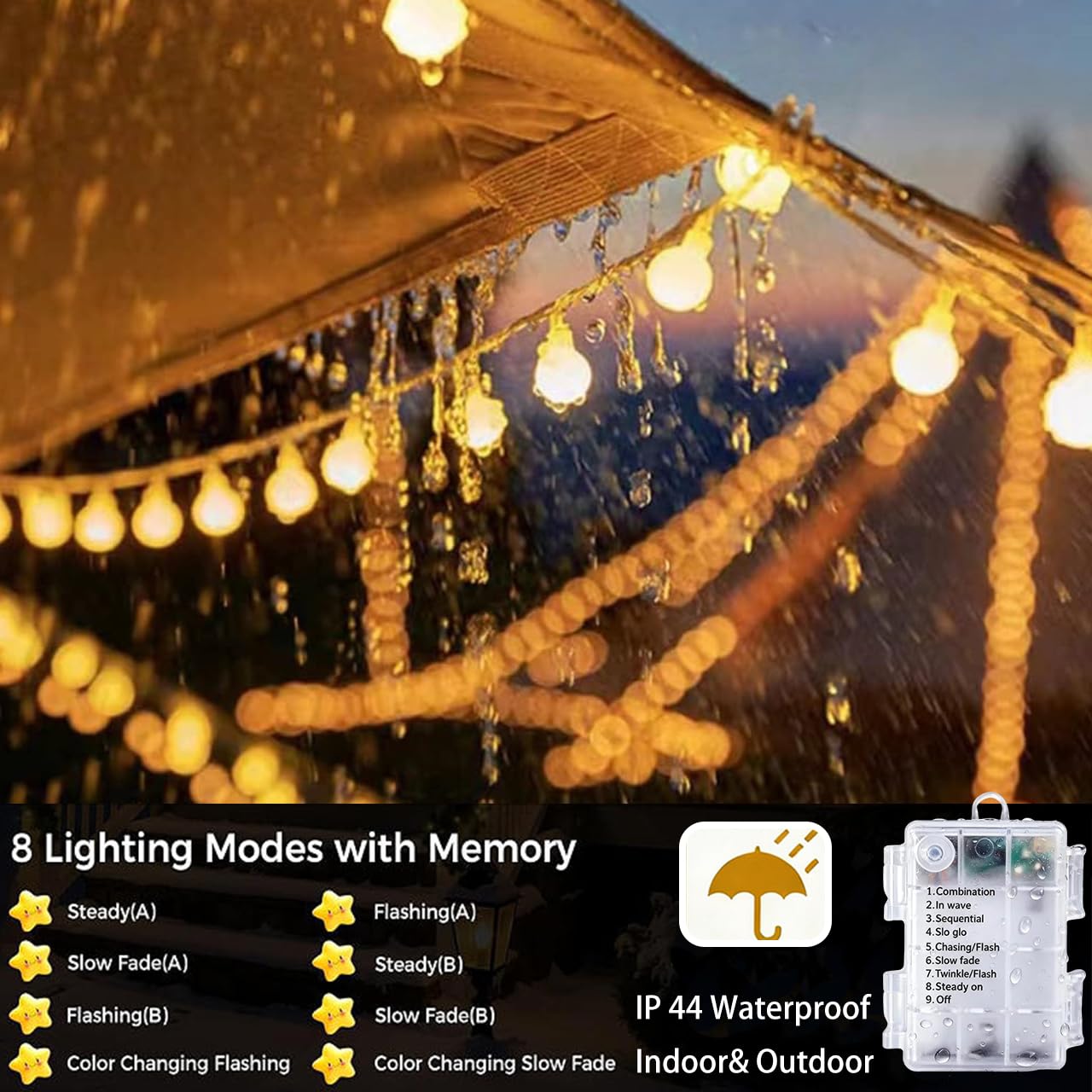 Koboko Guirlande Lumineuse LED Avec USB, 5 M, 50 LED, Fil De Cuivre