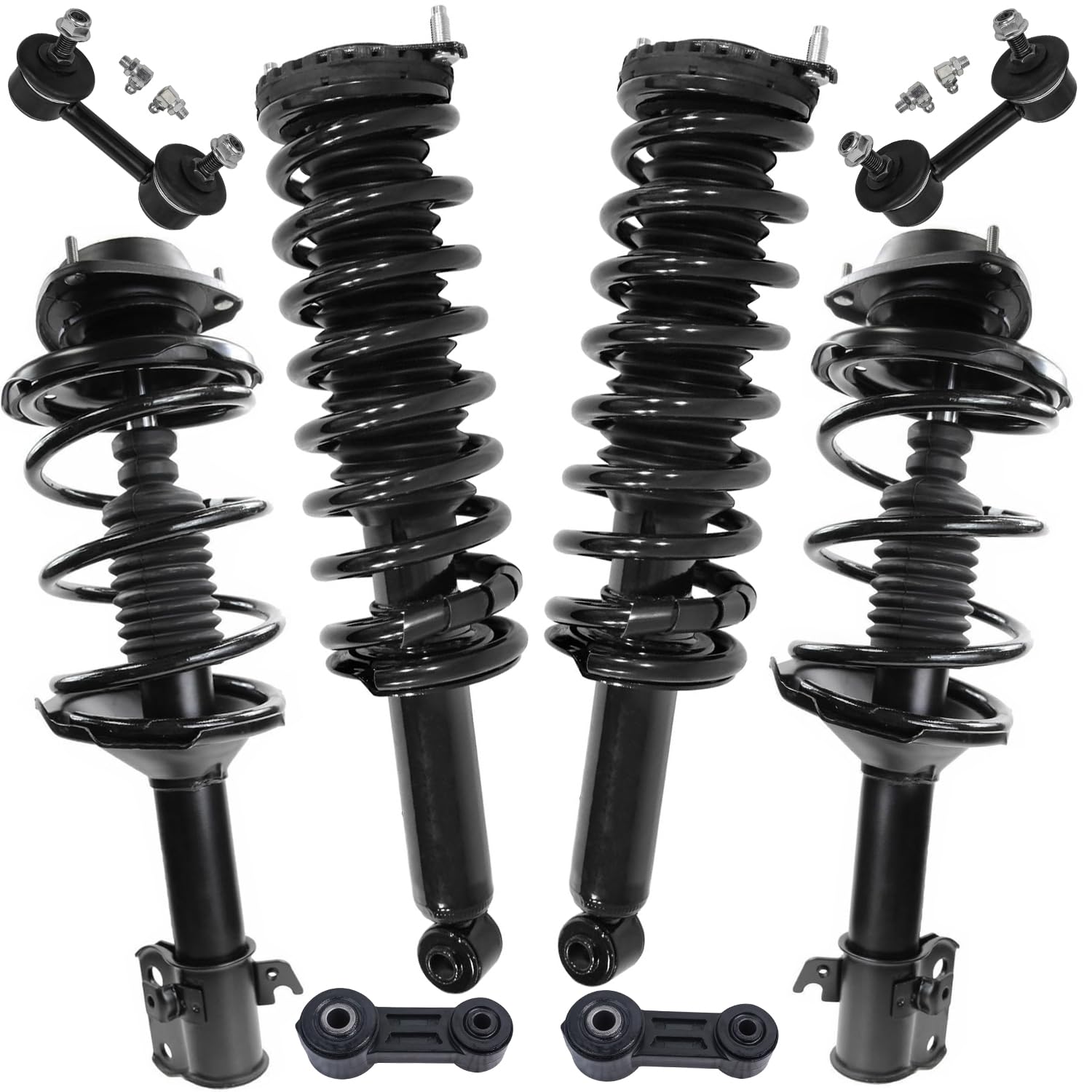 Detroit Axle - 8pc Front Rear Strut Sway Bar Links for 00-04 Subaru Outback
