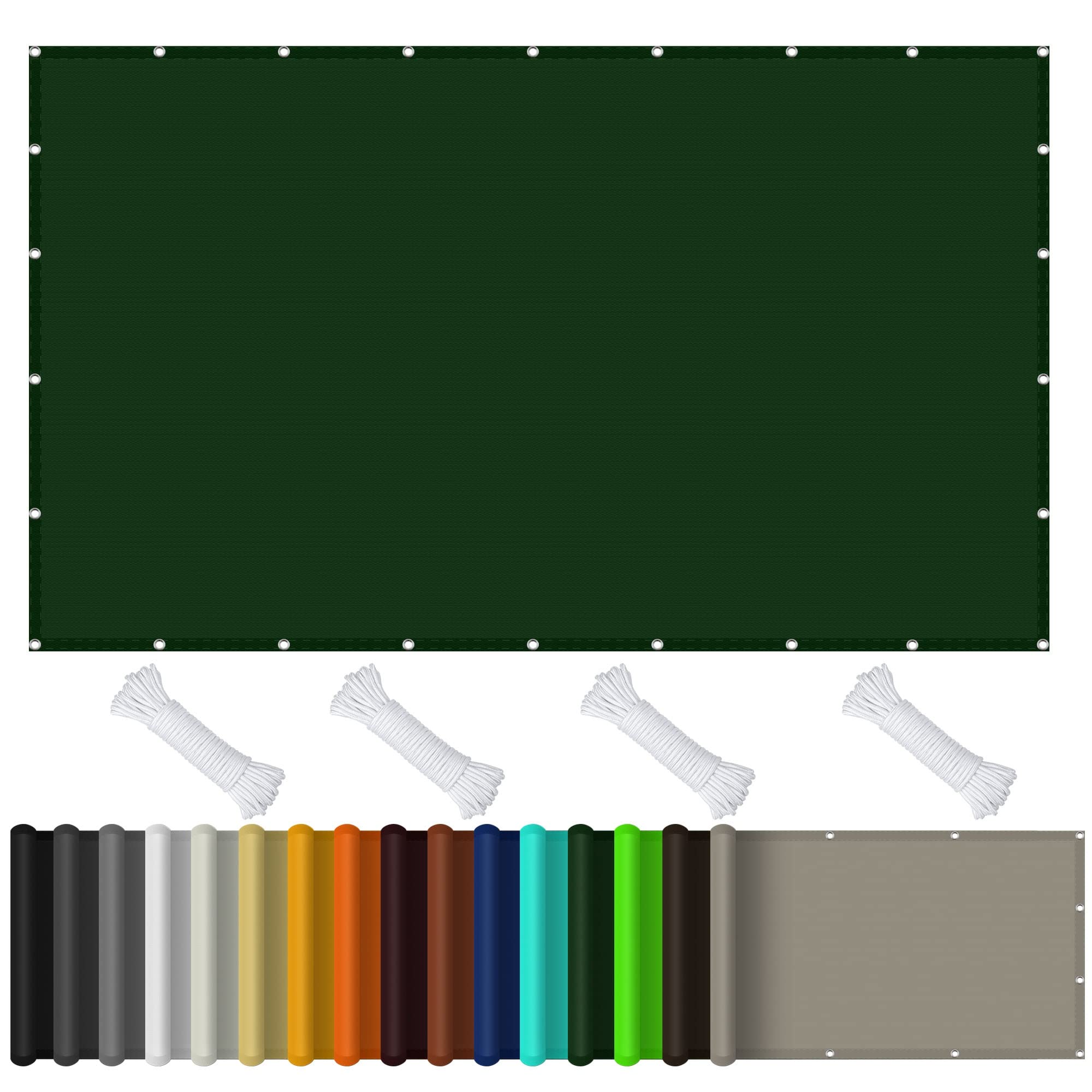 Tenda a baldacchino da giardino impermeabile verde scuro 6,5 x 7 mUV Block 98% Outdoor Screen Shelter Pergola Gazebo per patio cortile giardino Soluzione parasole durevole