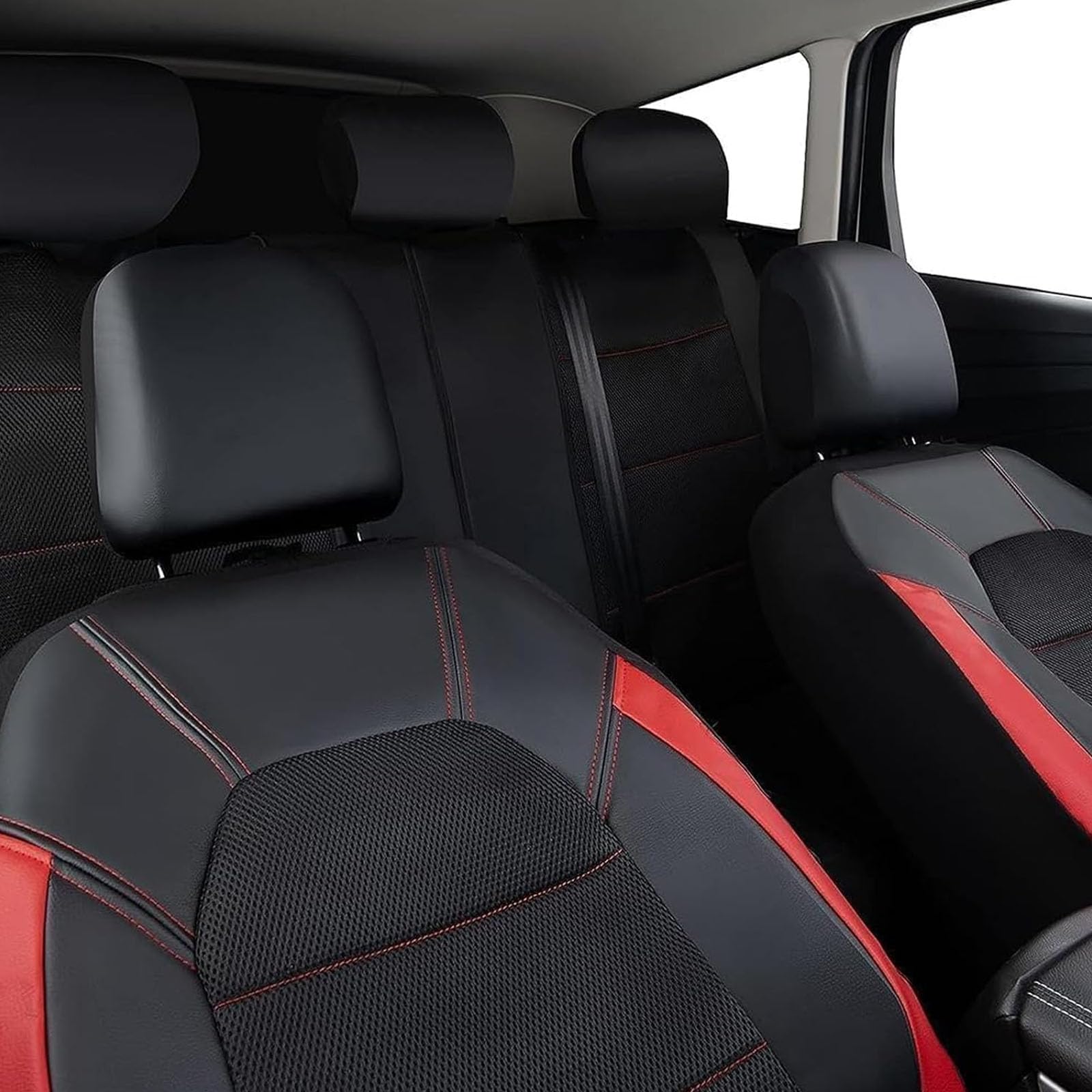 Fundas para Asientos de Coche para Renault Arkana Alpine Duster Laguna Clio Alpine Celebration, Delanteros Traseros Universales Cuero Funda Asiento Coche Cómodo Cojines Impermeable