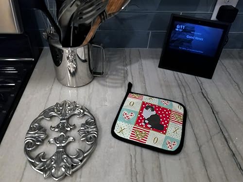 Miniatura 4 de Caroline's Treasures CK5788PTHD Siberian Forest Cat Love Pair of Pot Holders Kitchen Heat Resistant Pot Holders Sets Oven Hot Pads for Cooking