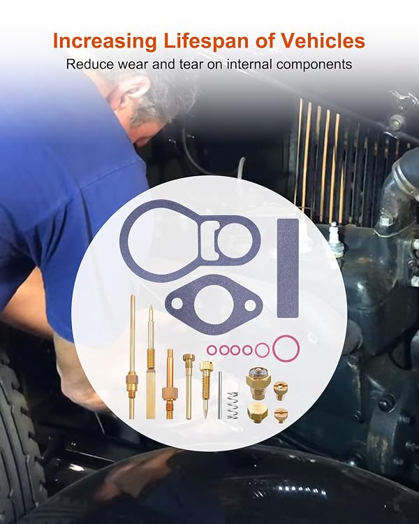 Carburetor Rebuild Kit Fit for Ford Model A AA Base 1926-1932 by OCHIKI - Image 4