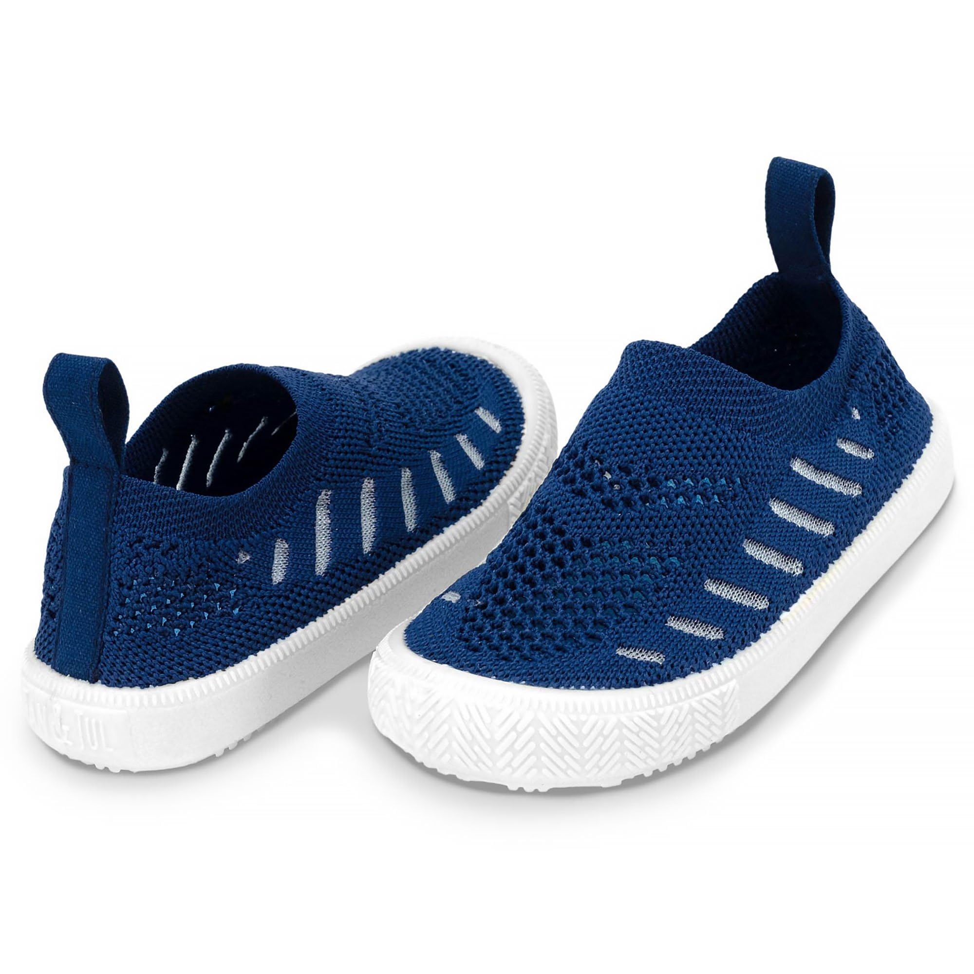 Jan & Jul Baby Toddlers Kids Boys Girls Light-Weight Breathable Breeze Xplorer Knit Sneakers, Non-Slip Air Cushion Soles, Slip-on Shoes