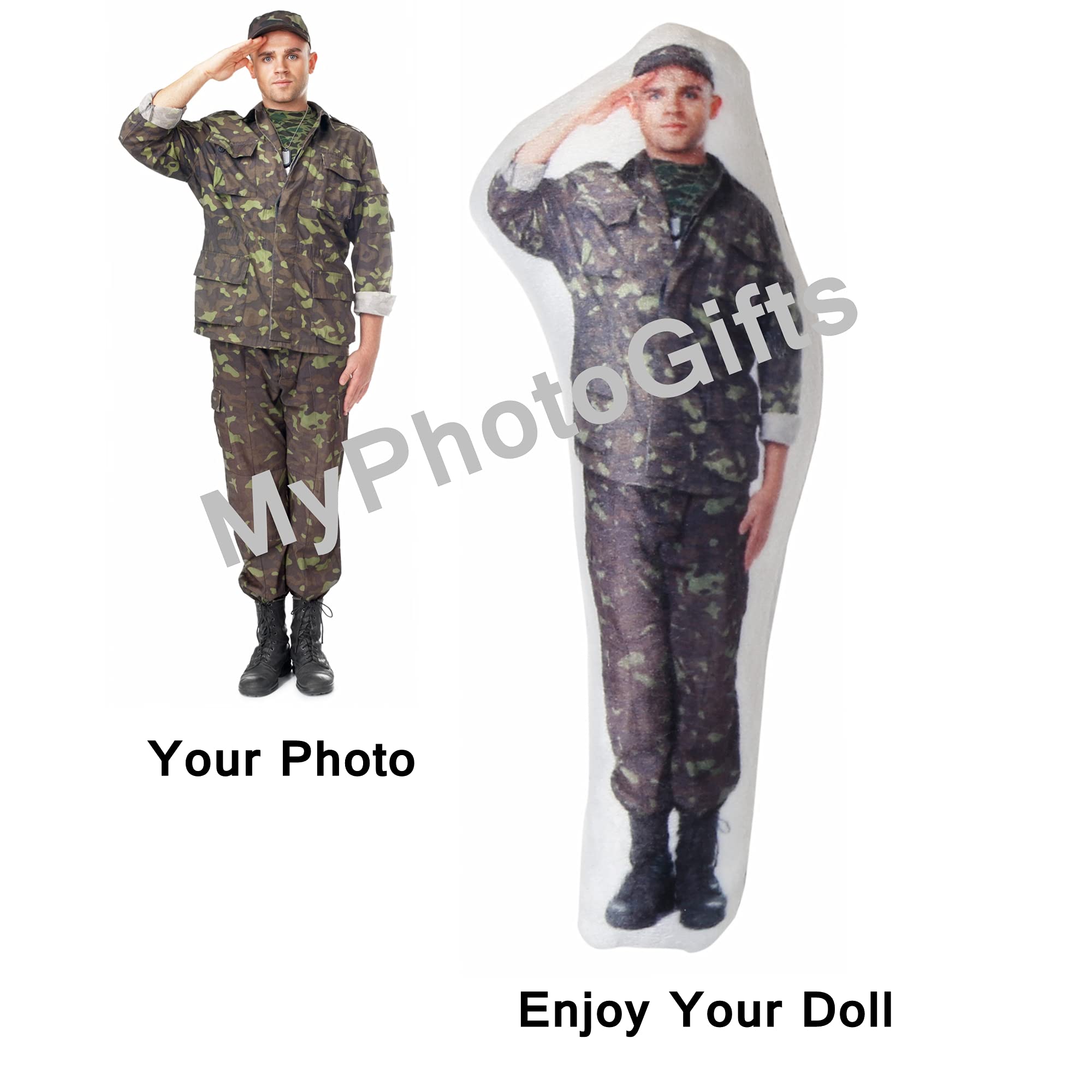 Daddy Or Mommy Photo Pillow, Face Photo Pillow, Comfort Doll, Look-a