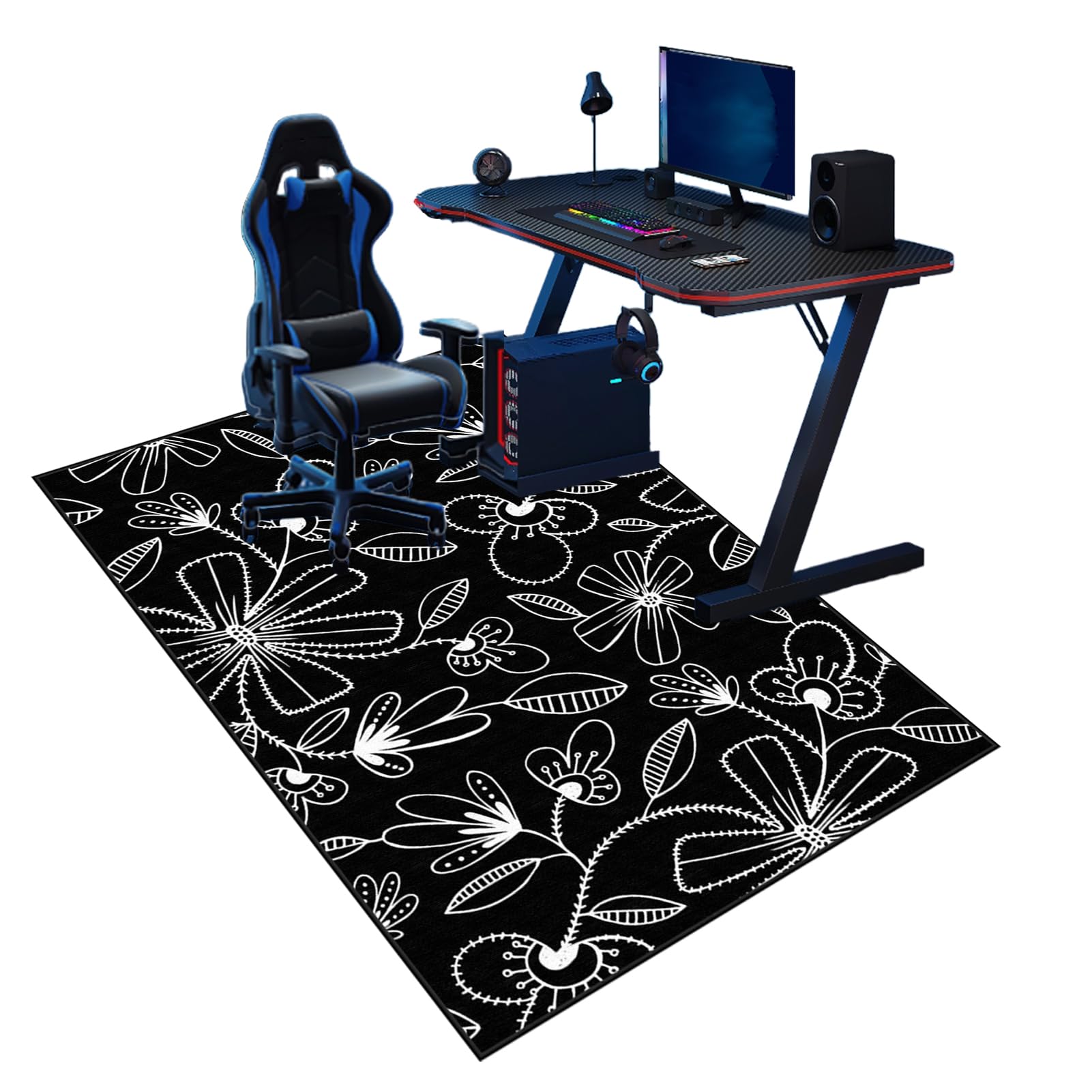 90 x 120 cm Office Gaming Chair Mat hardwood floors, Hard-Floor Chair Mats, Chair Mat for Carpeted Floor, Carpet Chair Mats, Desk Chair Mat, Multi-Purpose Carpet Protector for Home and Office