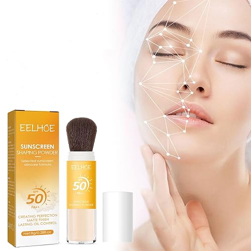 SPF 50 Mineral Sunscreen Setting Powder Powder Sunscreen For Face, Oil Control Natural Matte Finish, Mini Sunscreen Bulk Powder Sunscreen,