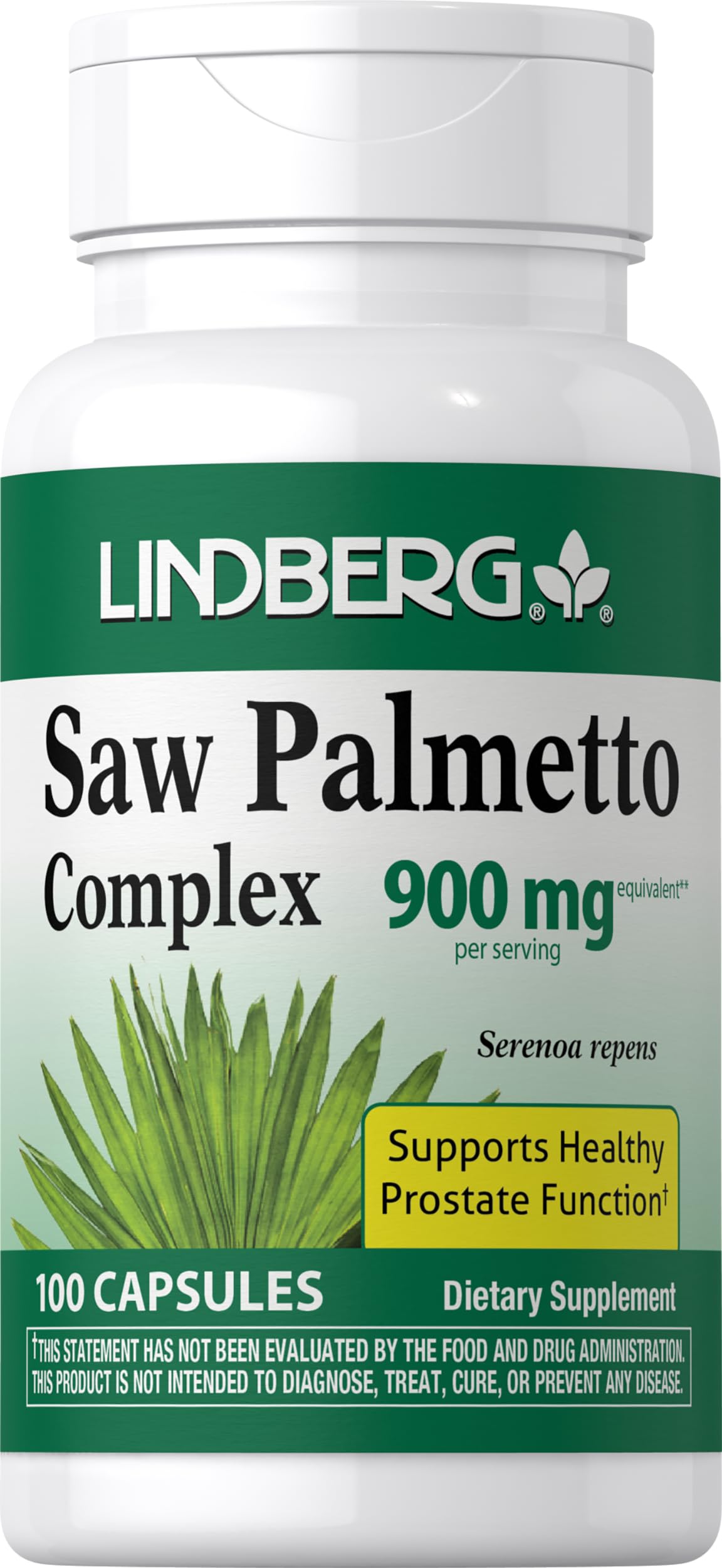 Lindberg Saw Palmetto Complex | 100 Capsules | Prostate Supplement for Men