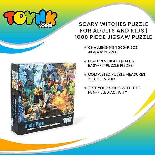 Miniatura 7 de Toynk Witches Wanion Mystical Puzzle para adultos y niños Desafiante rompecabezas de 1000 piezas Juego interactivo de rompecabezas Perfecto para