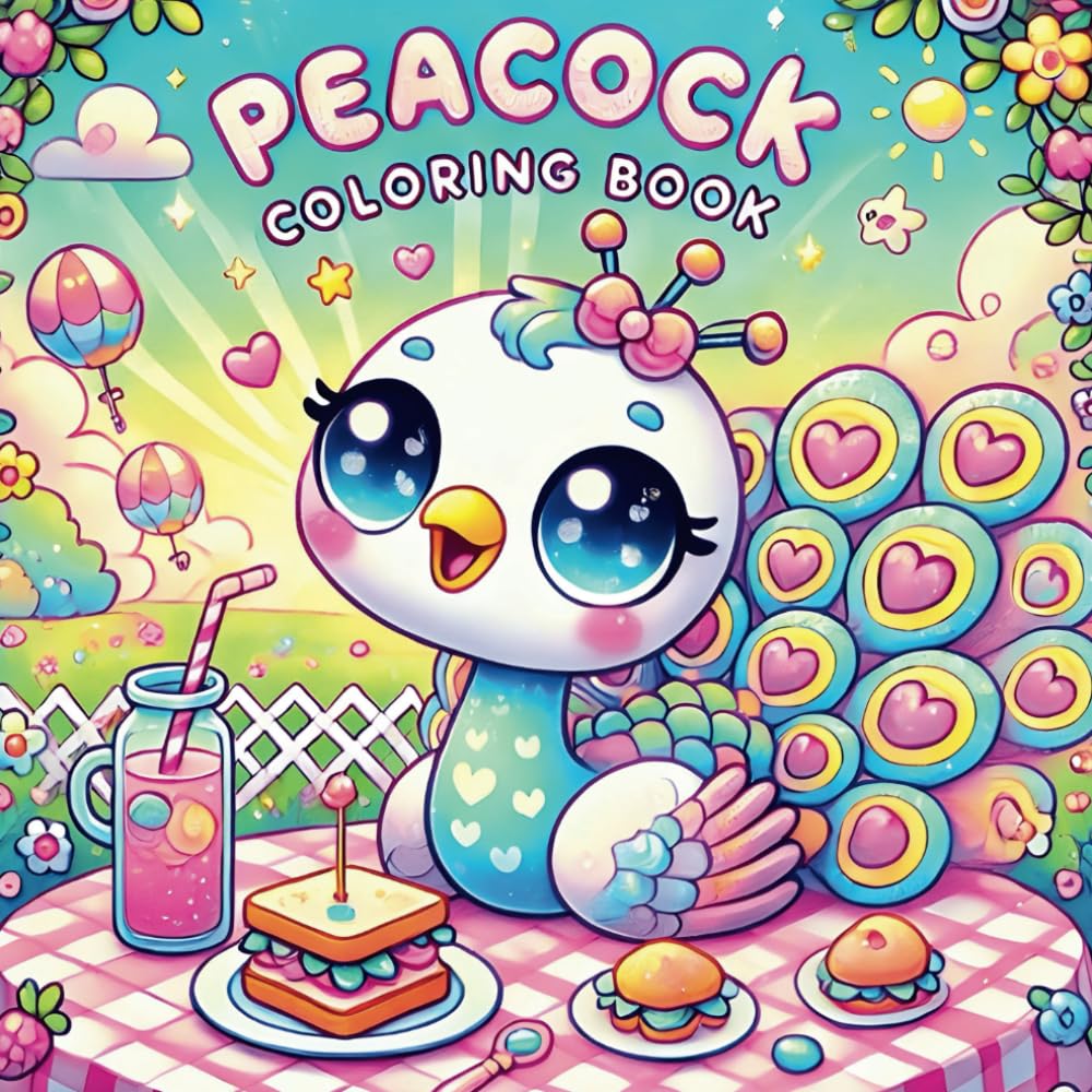 Peacock Coloring Book: Fun and Educational Coloring Book for Kids with 50 Pages of Peacock Art and Interesting Facts, for Kids Who Love Animals, Art, and Adventure
