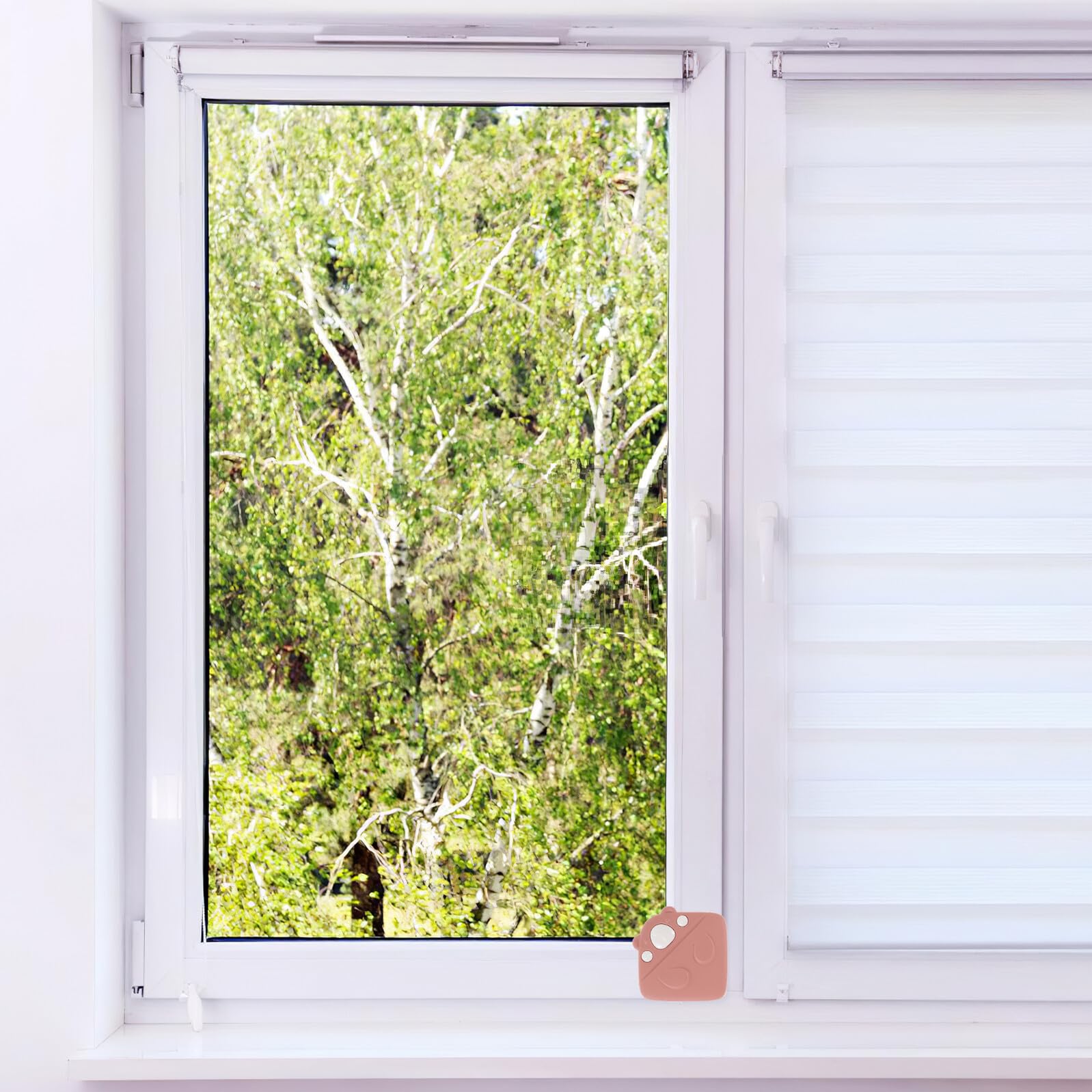 2 Piezas Protector de Esquinas para Ventanas Guardas de Silicona Autoadhesivos Anticolisión para Bordes de Aluminio Protectores de Seguridad para Hogar y Oficina