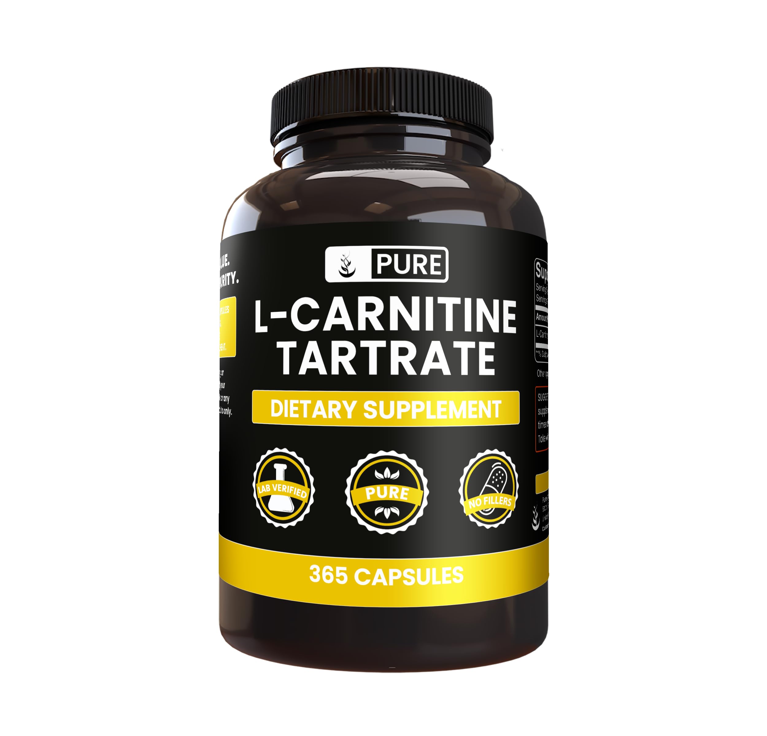 l carnitine tartrate before bed Amazon.com: PURE ORIGINAL INGREDIENTS L-Carnitine Tartrate (365 Capsules)  No Magnesium Or Rice Fillers, Always Pure, Lab Verified : Health & Household