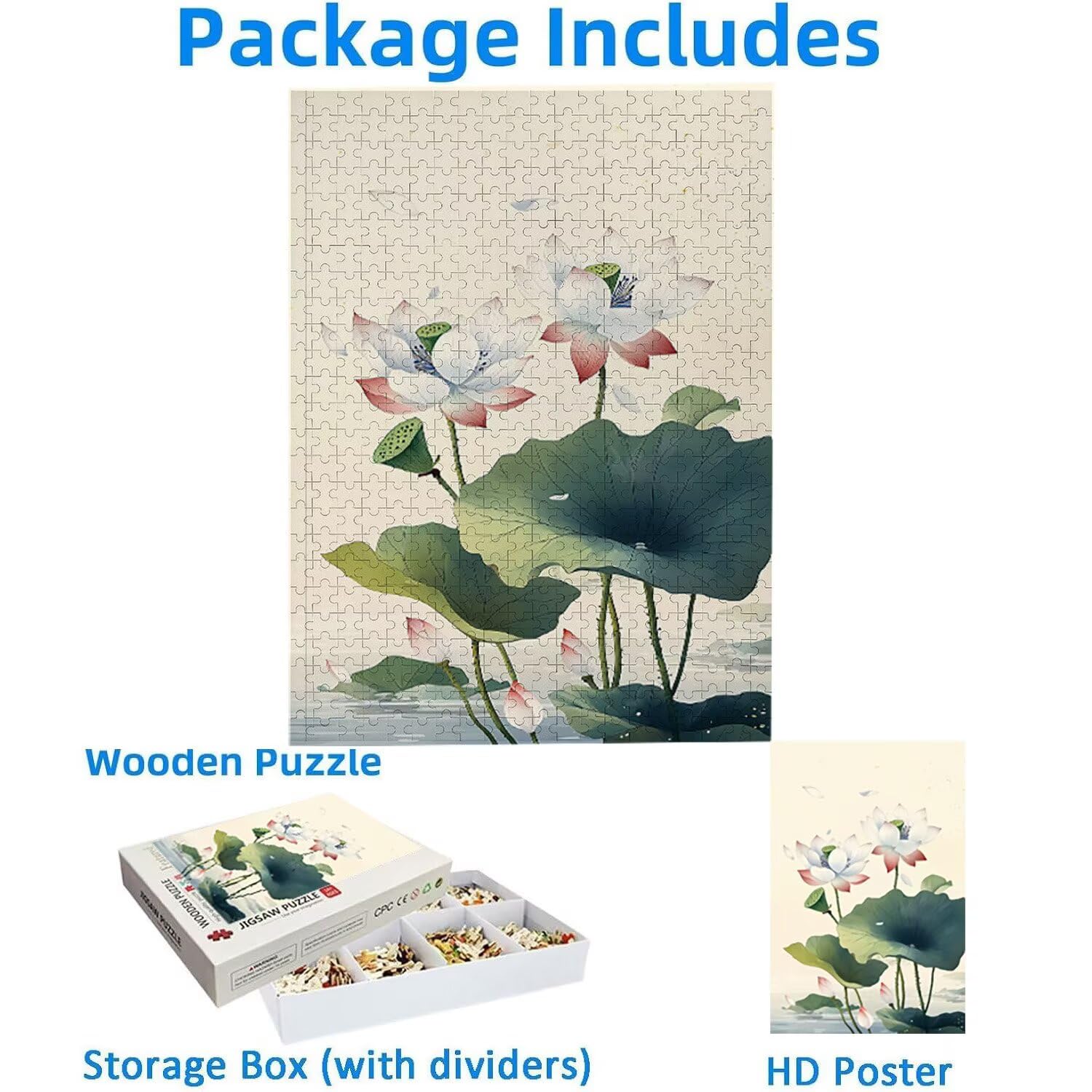 1500 Pezzi di Puzzle, Fiori1500 Pezzi di Puzzle per Adulti, Regalo di Anniversario, Regalo di Natale, Decorazione Della Casa, Prevenzione Della Degenerazione Cerebrale Negli Anziani v-313