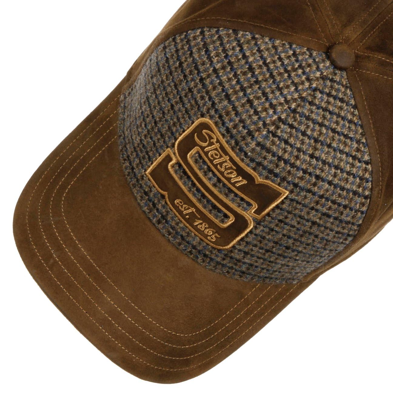 Stetson Capital S Cap Basecap czapka bejsbolówka wełniana czapka skórzana męska – Snapback, z daszkiem, na wiosnę, lato, jesień, zimę, wiosnę, lato, jesień i zimę