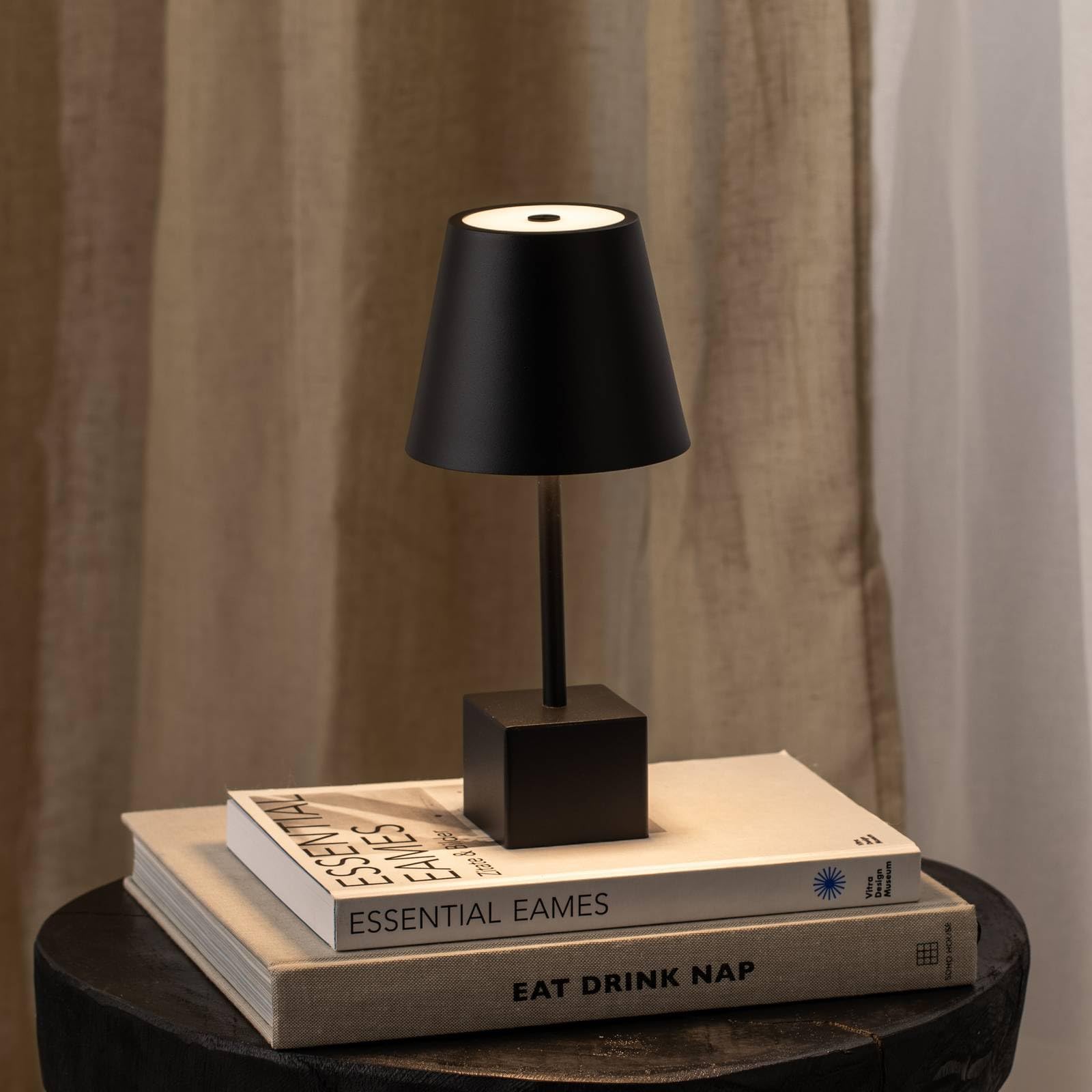Lindby LED Luminaire de terrasse Janea à intensité variable (Moderne) en Noir Métal (1 lampe,à)