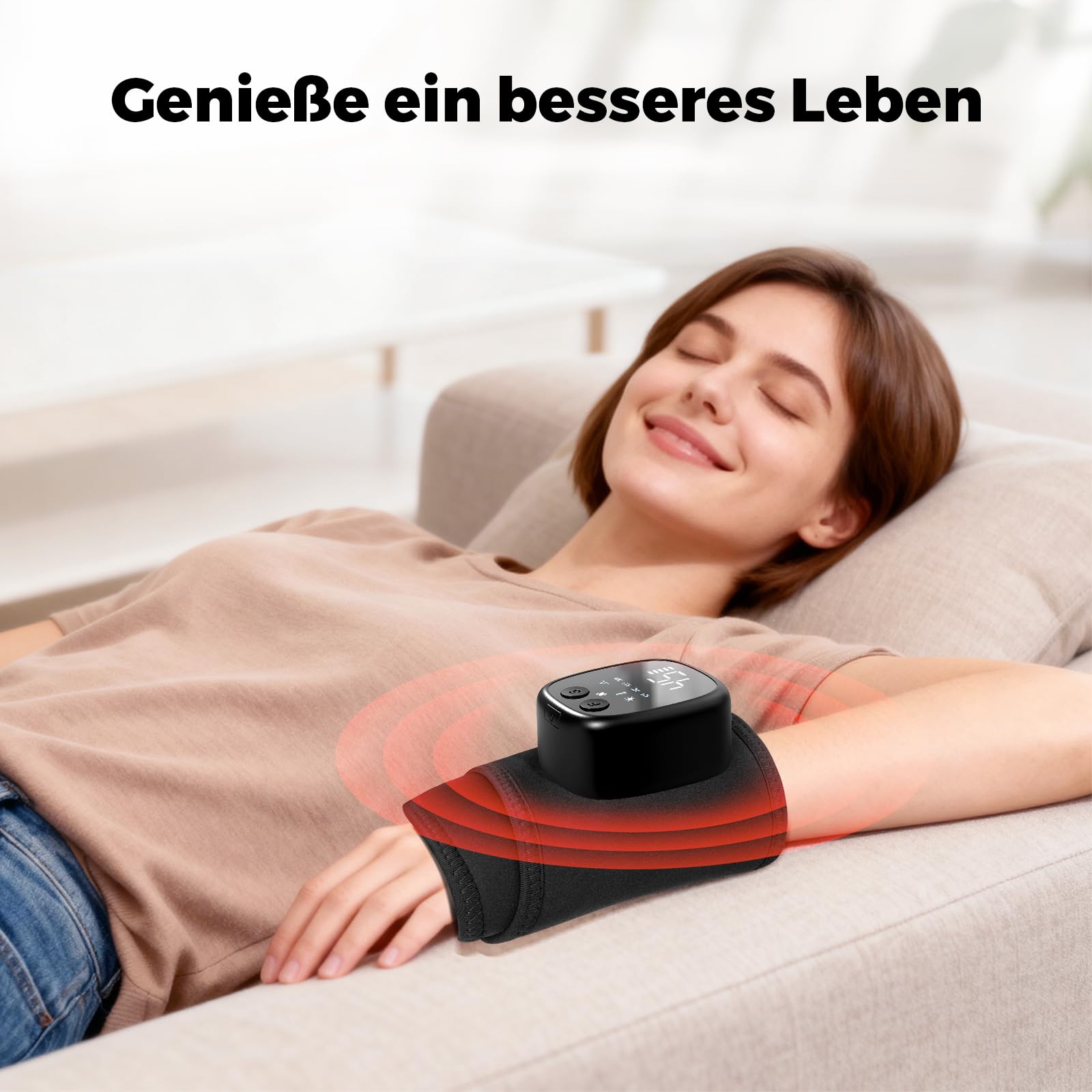 4 in 1 Handmassagegerät mit Wärme und Kompression, EMS Handgelenk Massagegerät bei Arthritis & Karpaltunnelsyndrom, Massager Schmerzlinderung für Handgelenk, Geschenke für Damen Herren