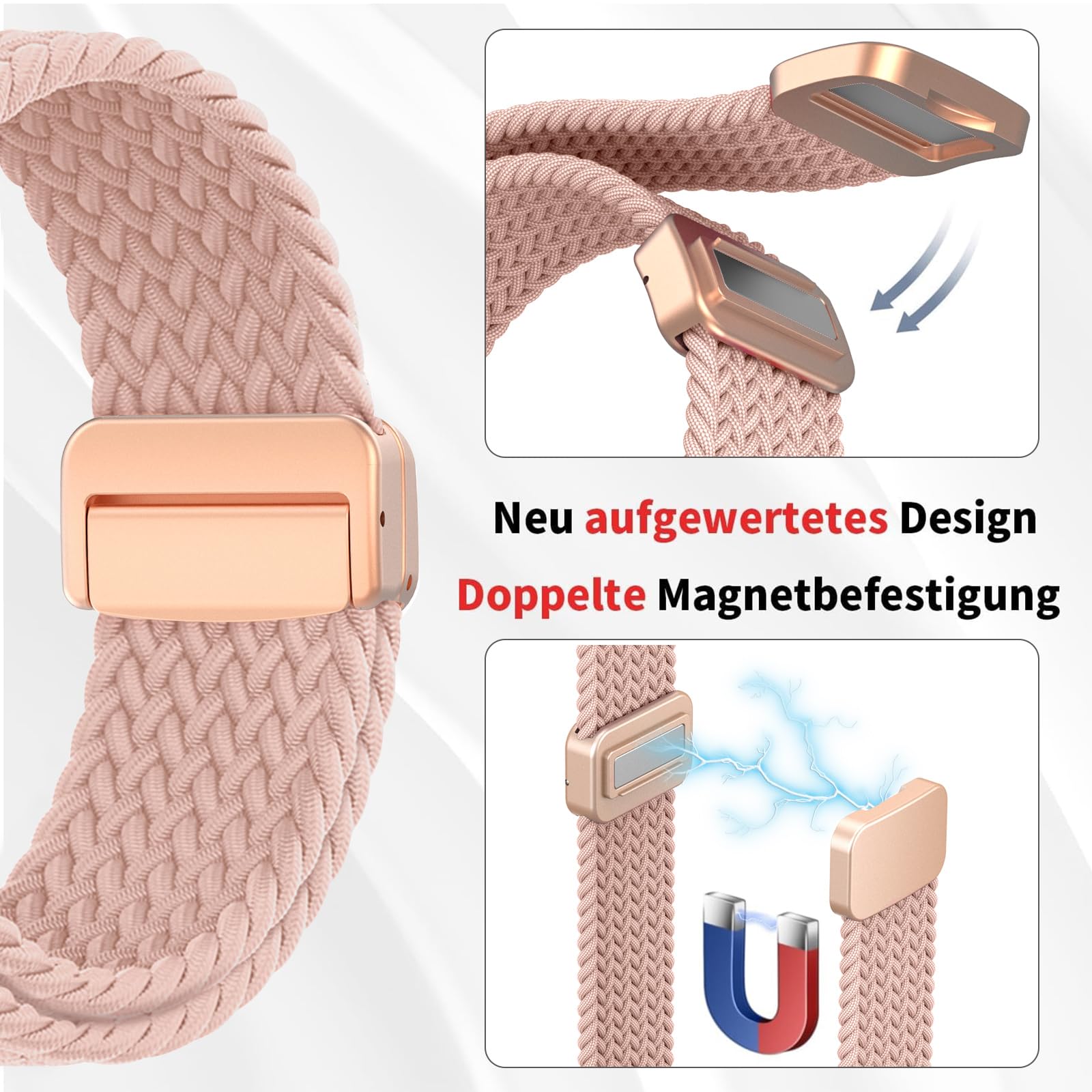 Cinturino per Amazfit Active, 20mm Sport Nylon Ricambio Elastica Cinturini per Amazfit GTS, GTS 4 Mini, GTS 4, GTS 3, GTS 2, GTS 2 Mini, GTR Mini, Amazfit Bip, Bip U, Bip U Pro, Bip 3, Bip 3 Pro