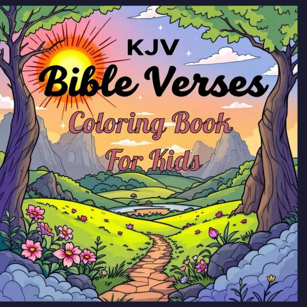 KJV Bible Verses Coloring Book for Kds: 34 Fun and Faith-Building King James Version Scriptures for Children to Color