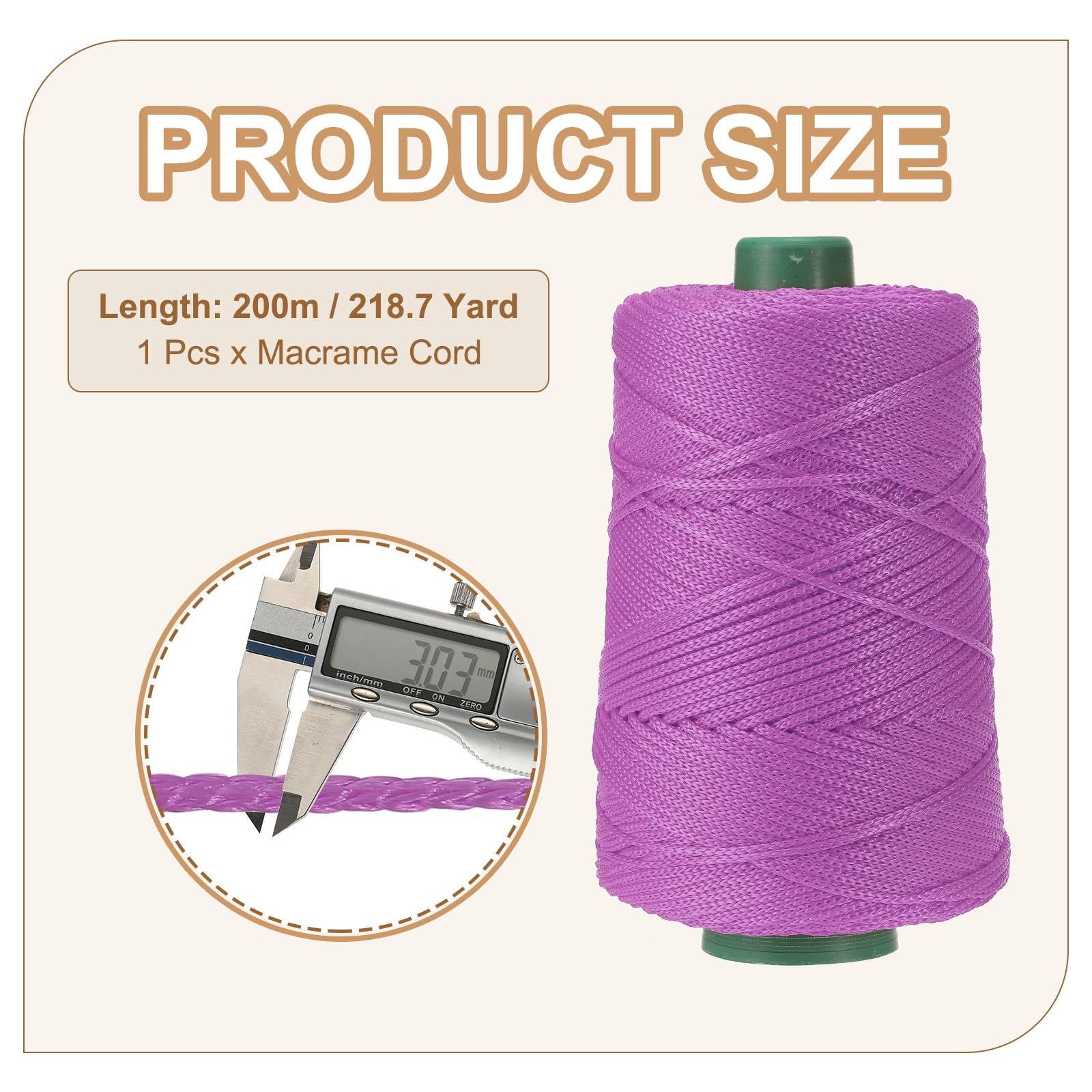 YELARXI Polyester Macrame Cord - Image 2
