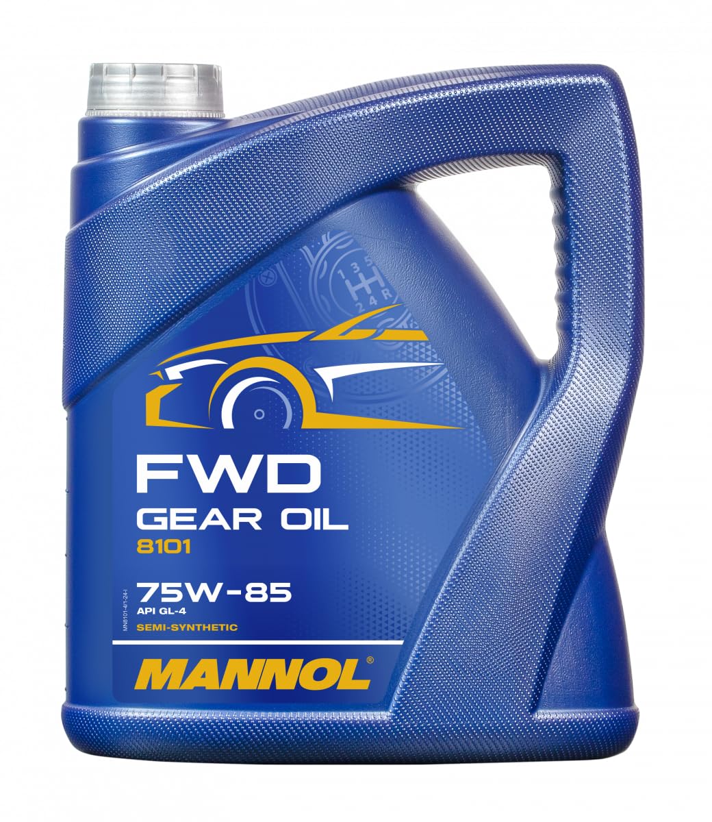 MANNOL 8101 FWD SAE 75W-85 API GL-4 API MT-1 SEMI-SYNTHETIC GEAR OIL FOR MANUAL TRANSMISSIONS IMPORTED FROM GERMANY 4 L