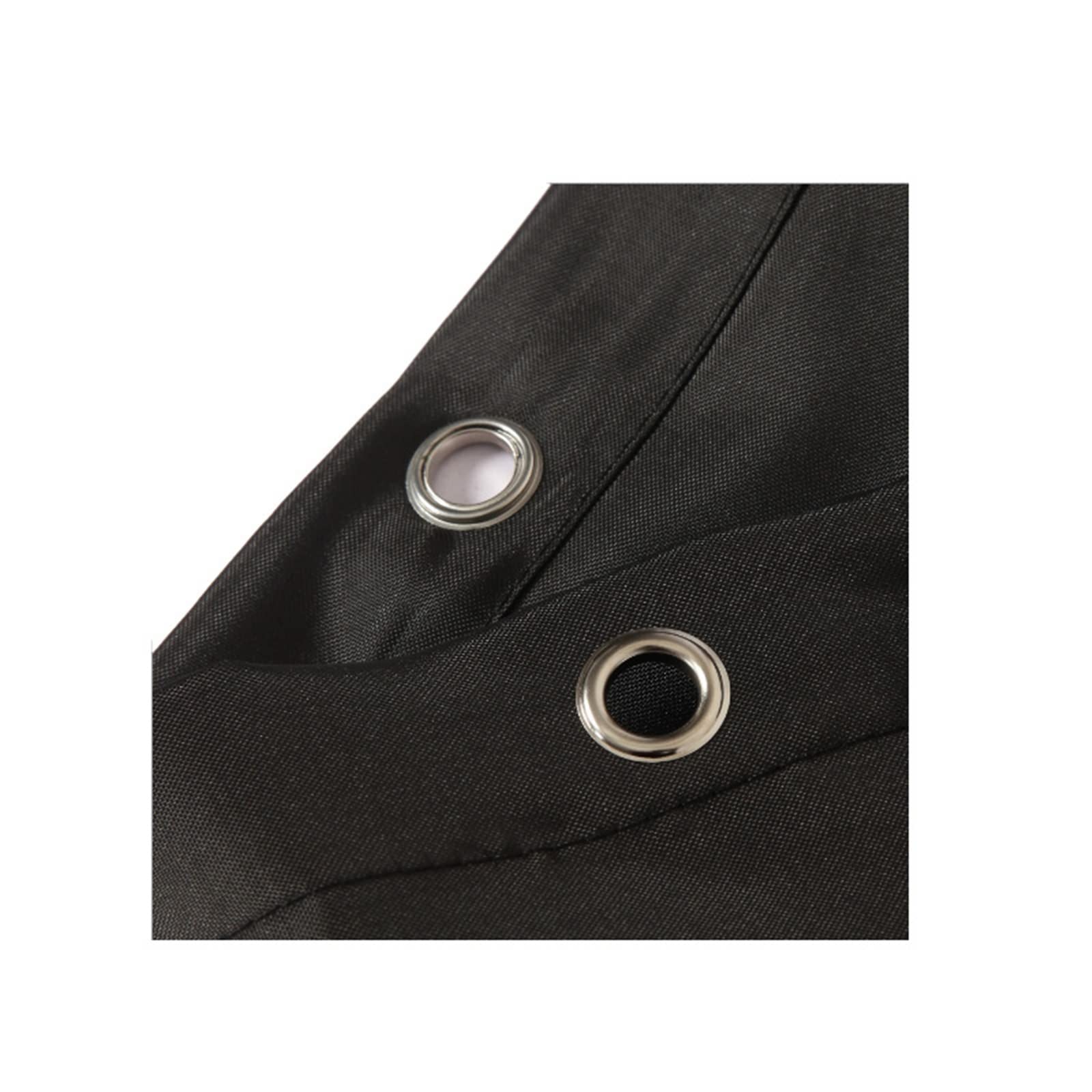 Elegante cortina de ducha de poliéster negro de 80 x 180 cm, impermeable, resistente al moho, perfecta para habitaciones húmedas, diseño moderno para decoración del hogar y el baño